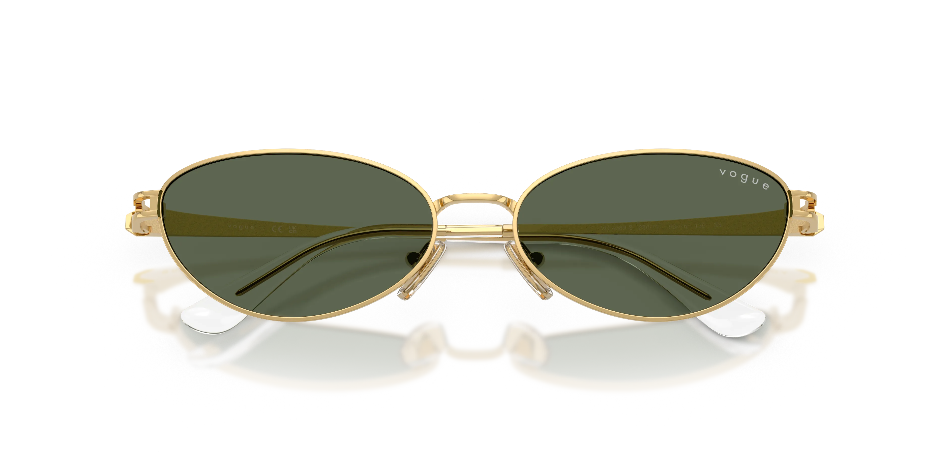 VOGUE EYEWEAR VO4369S 280/71 Occhiali da sole Metallo Oro Verde Rotonda Normale - immagine 2