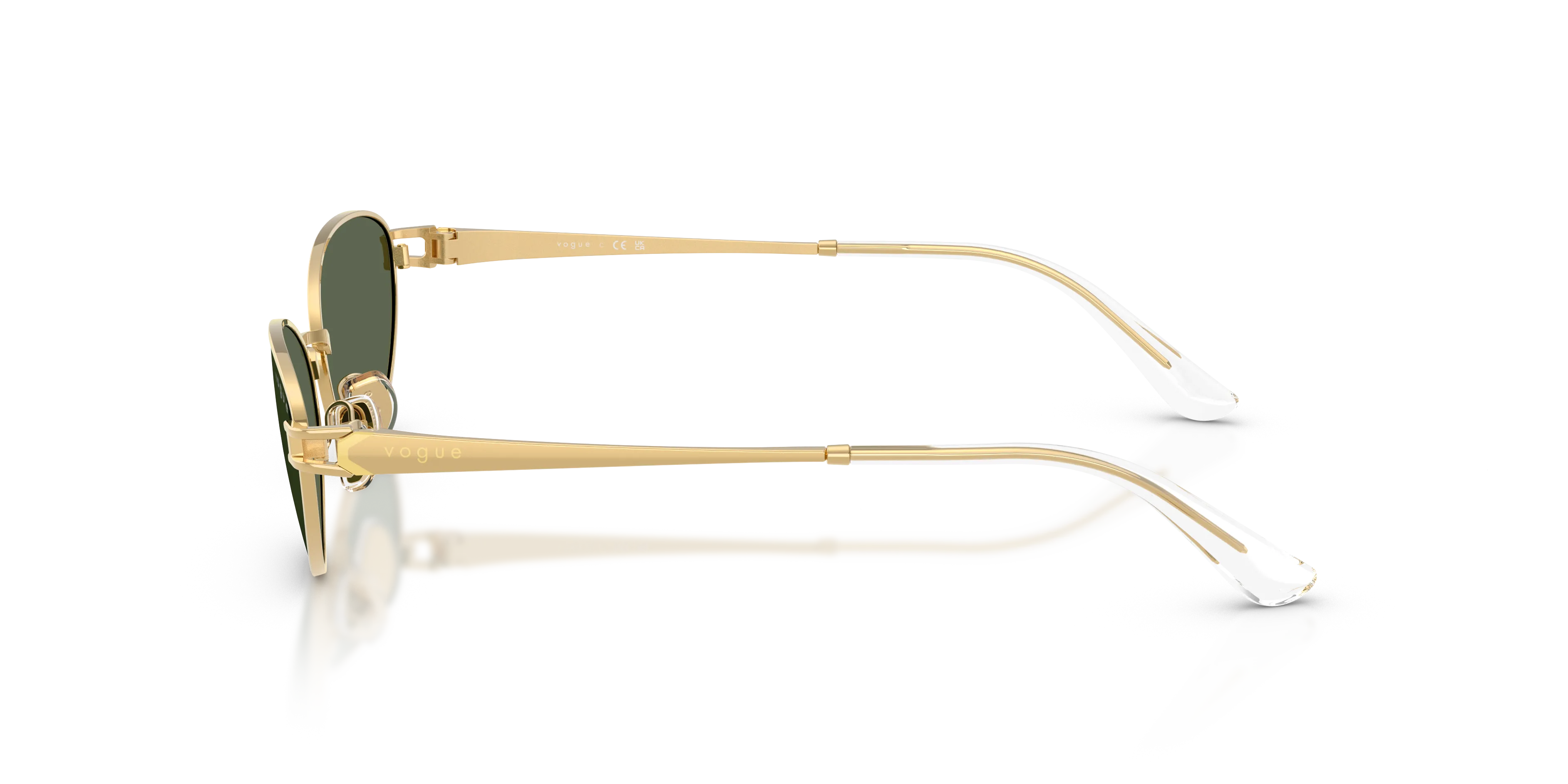 VOGUE EYEWEAR VO4369S 280/71 Occhiali da sole Metallo Oro Verde Rotonda Normale - immagine 4