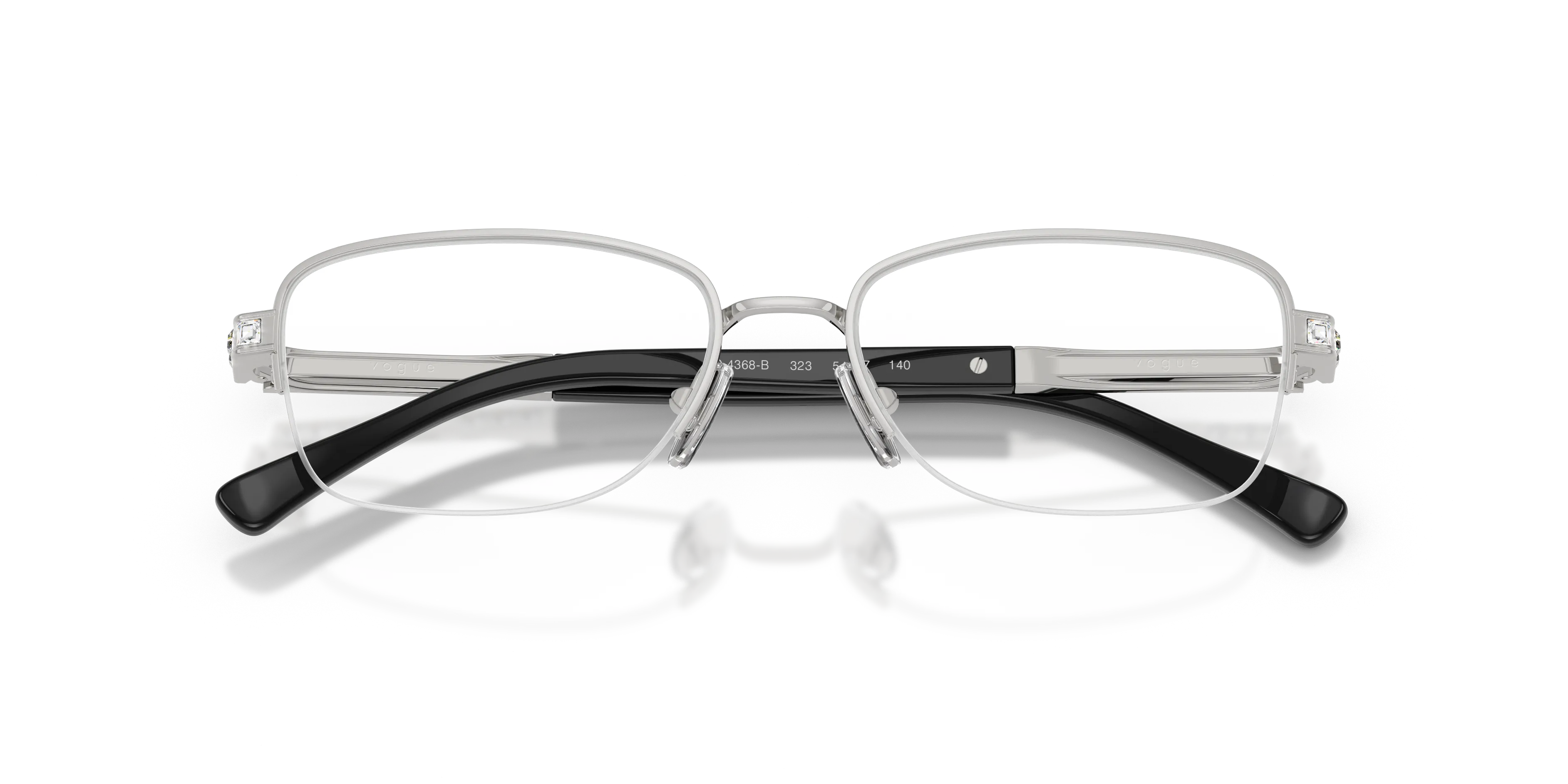 VOGUE EYEWEAR VO4368B 323 Montature da vista Metallo Argento Trasparente Pillow Normale - immagine 2