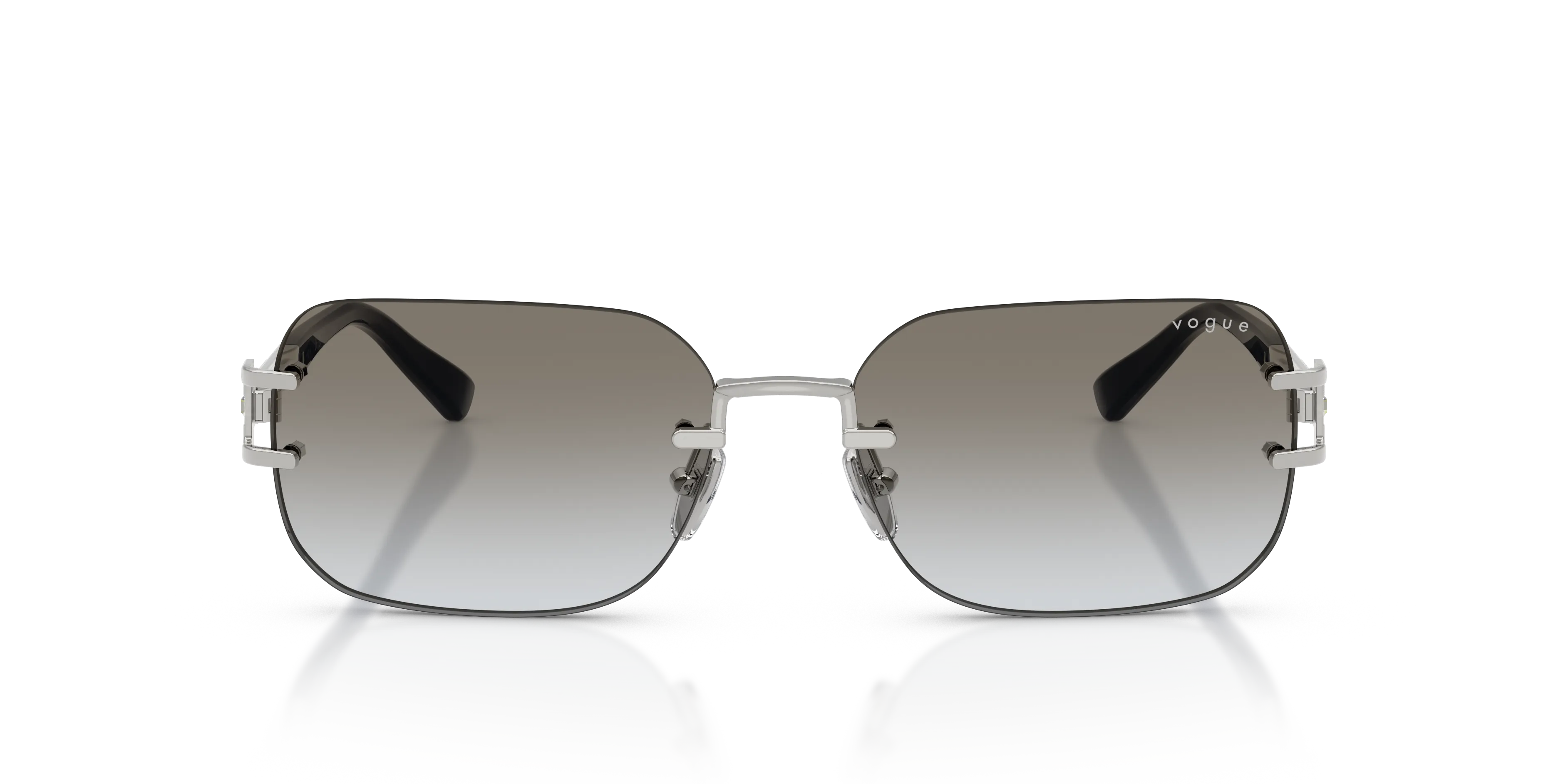VOGUE EYEWEAR VO4367SB 323/11 Occhiali da sole Metallo Argento Grigio Pillow Normale Sfumato - immagine 3
