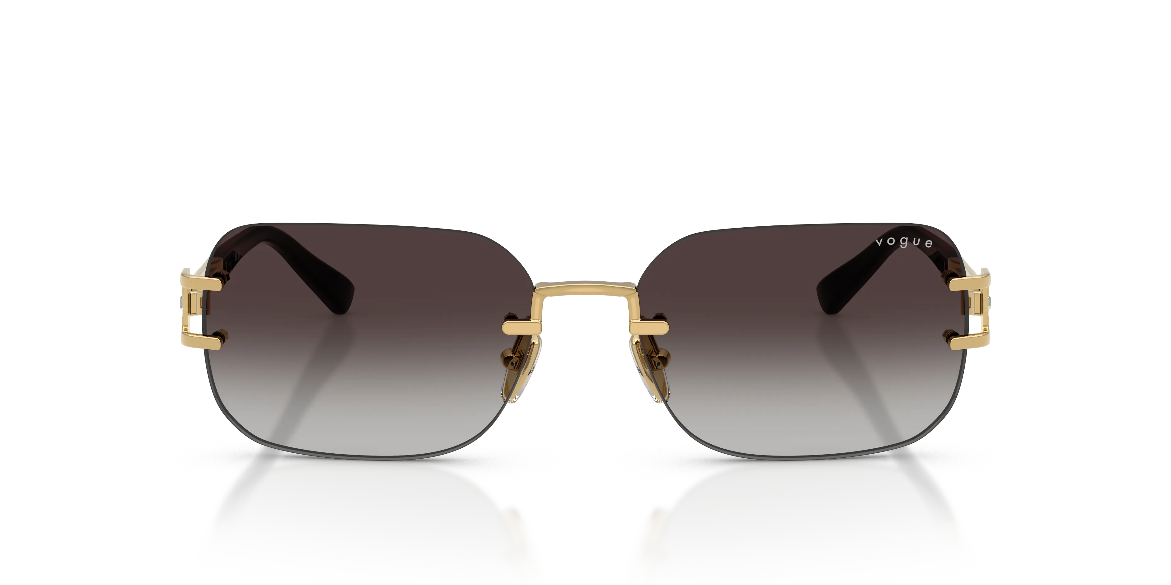 VOGUE EYEWEAR VO4367SB 280/8G Occhiali da sole Metallo Oro Grigio Pillow Normale Sfumato - immagine 3