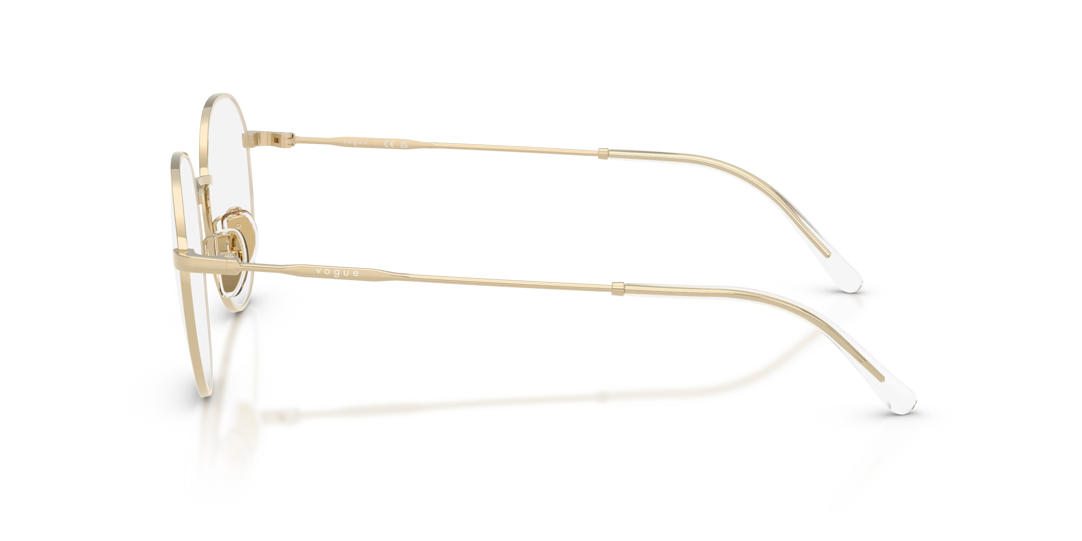 VOGUE EYEWEAR VO4364D 848 Montature da vista Metallo Oro Trasparente Pantos Normale - immagine 4