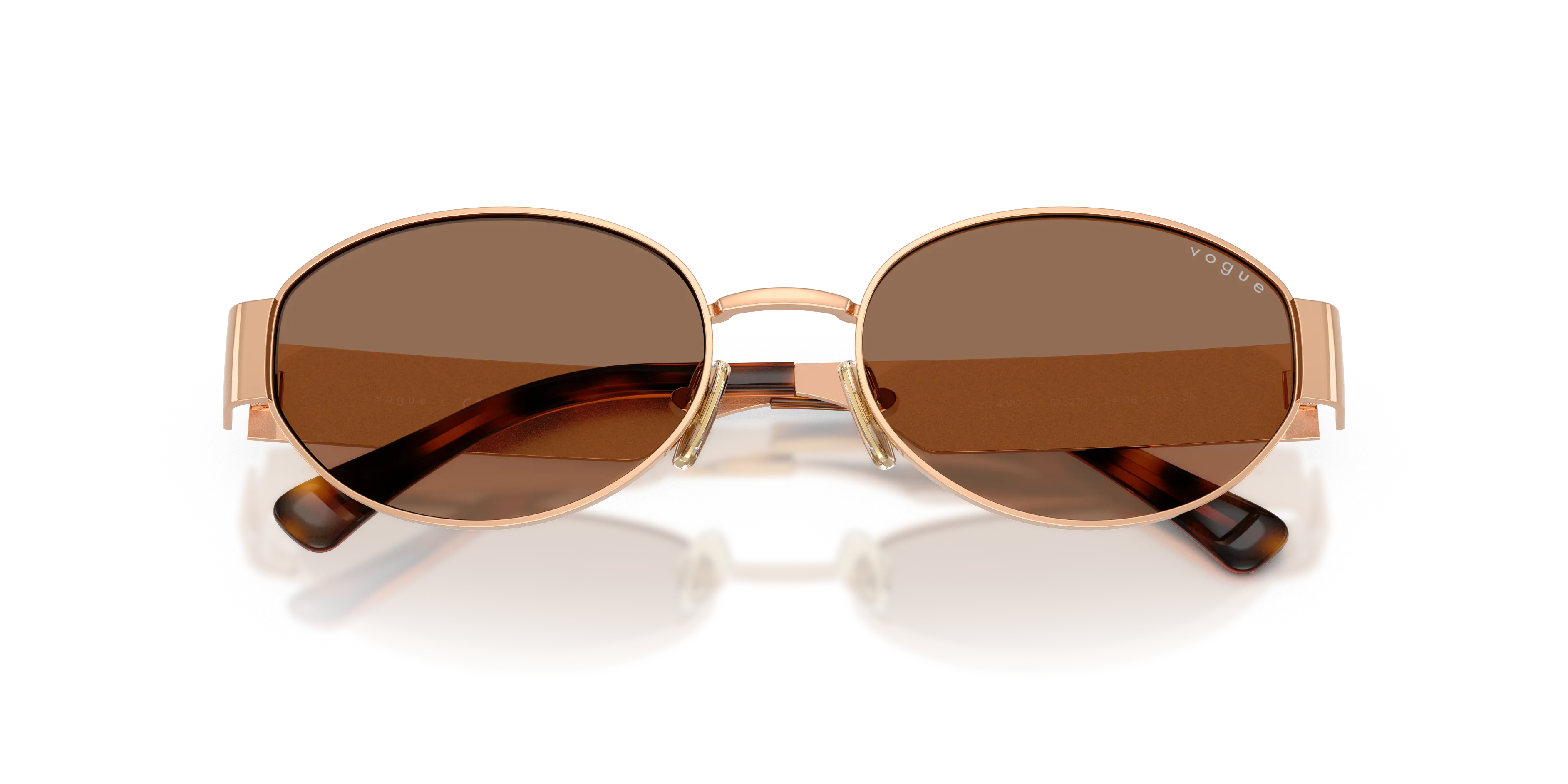 VOGUE EYEWEAR VO4362S 515273 Occhiali da sole Metallo Oro Marrone Rotonda Normale - immagine 2