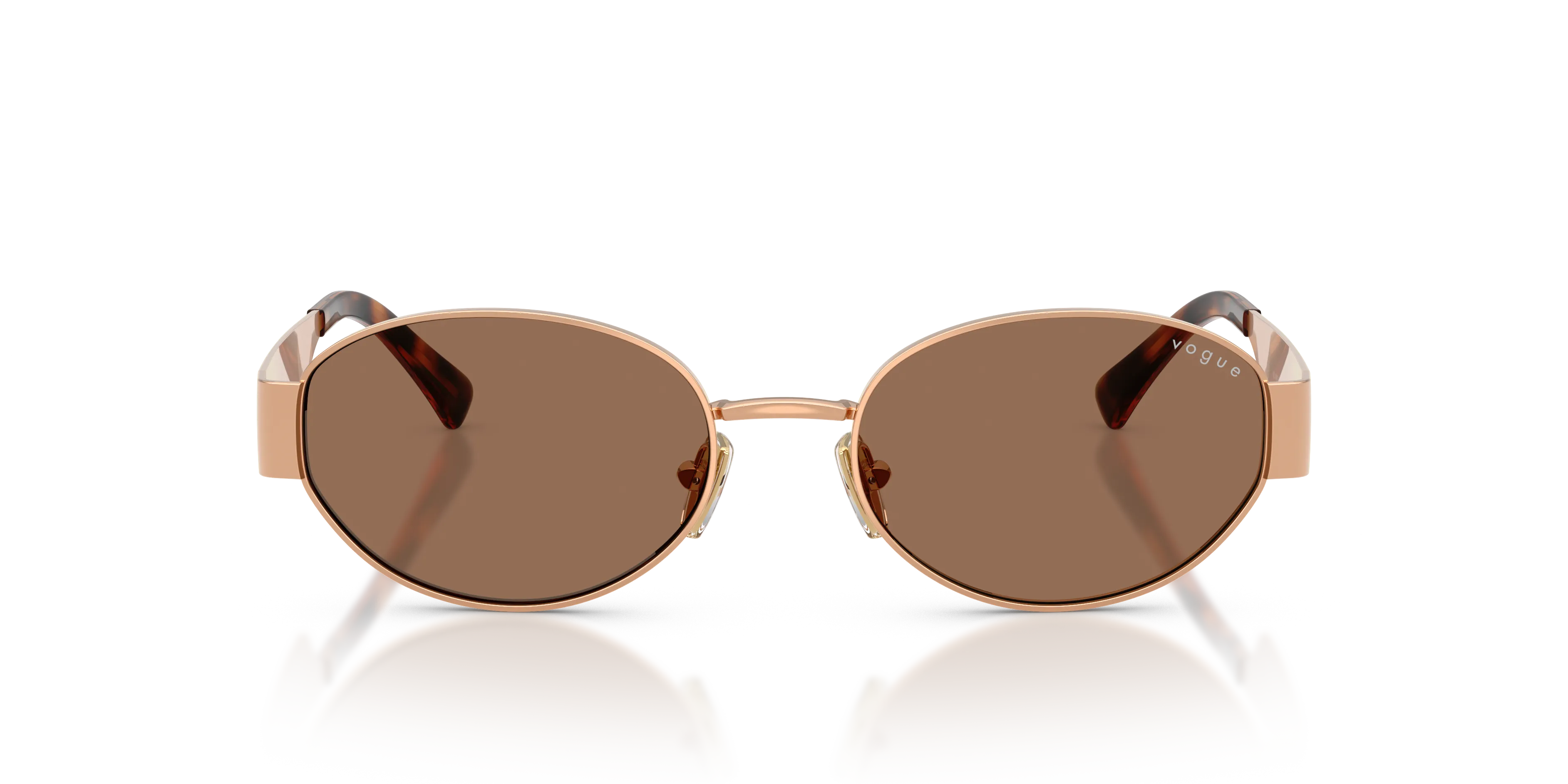 VOGUE EYEWEAR VO4362S 515273 Occhiali da sole Metallo Oro Marrone Rotonda Normale - immagine 3