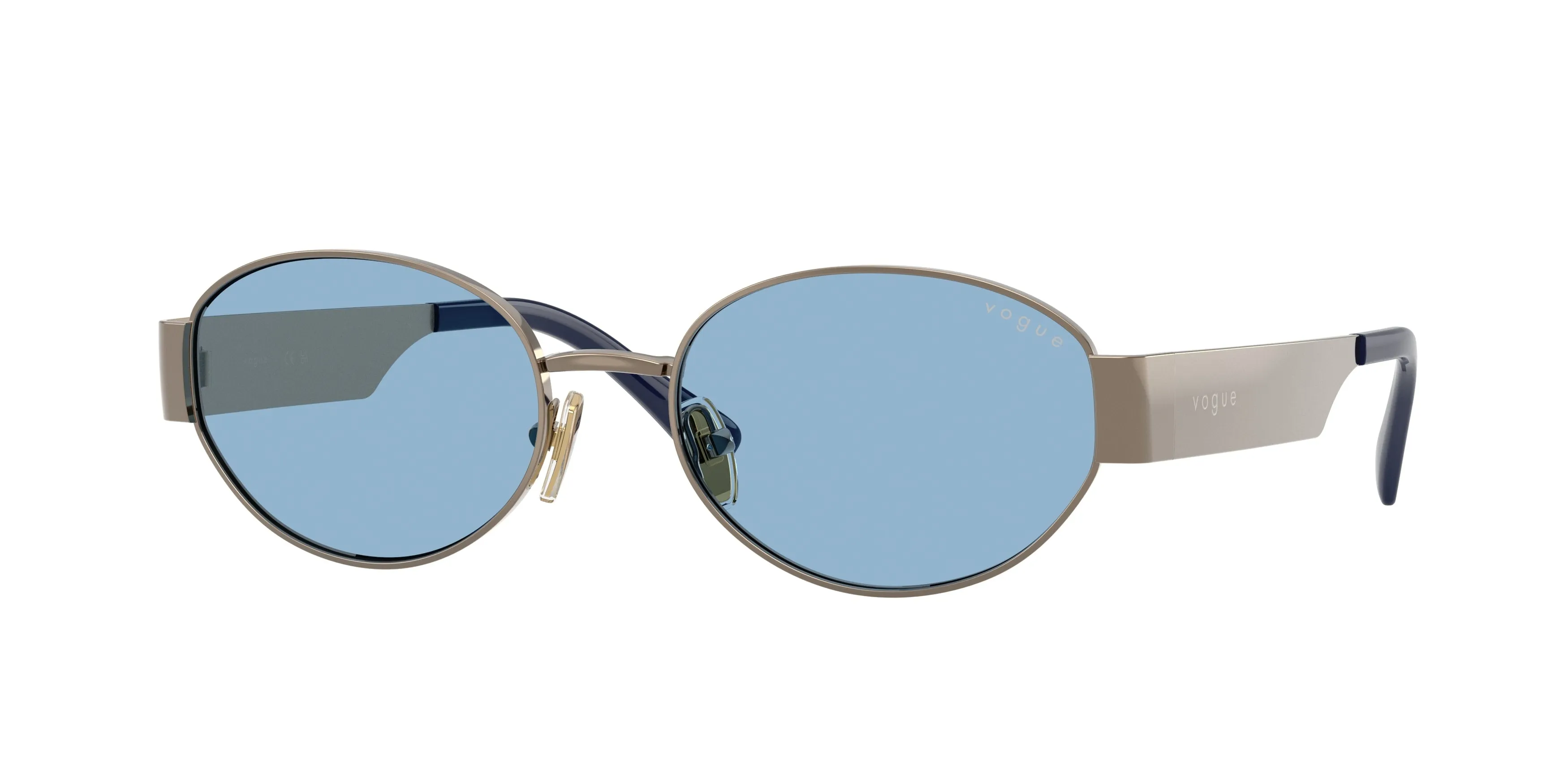 VOGUE EYEWEAR VO4362S 513872 Occhiali da sole Metallo Marrone Blu Rotonda Normale - immagine 1