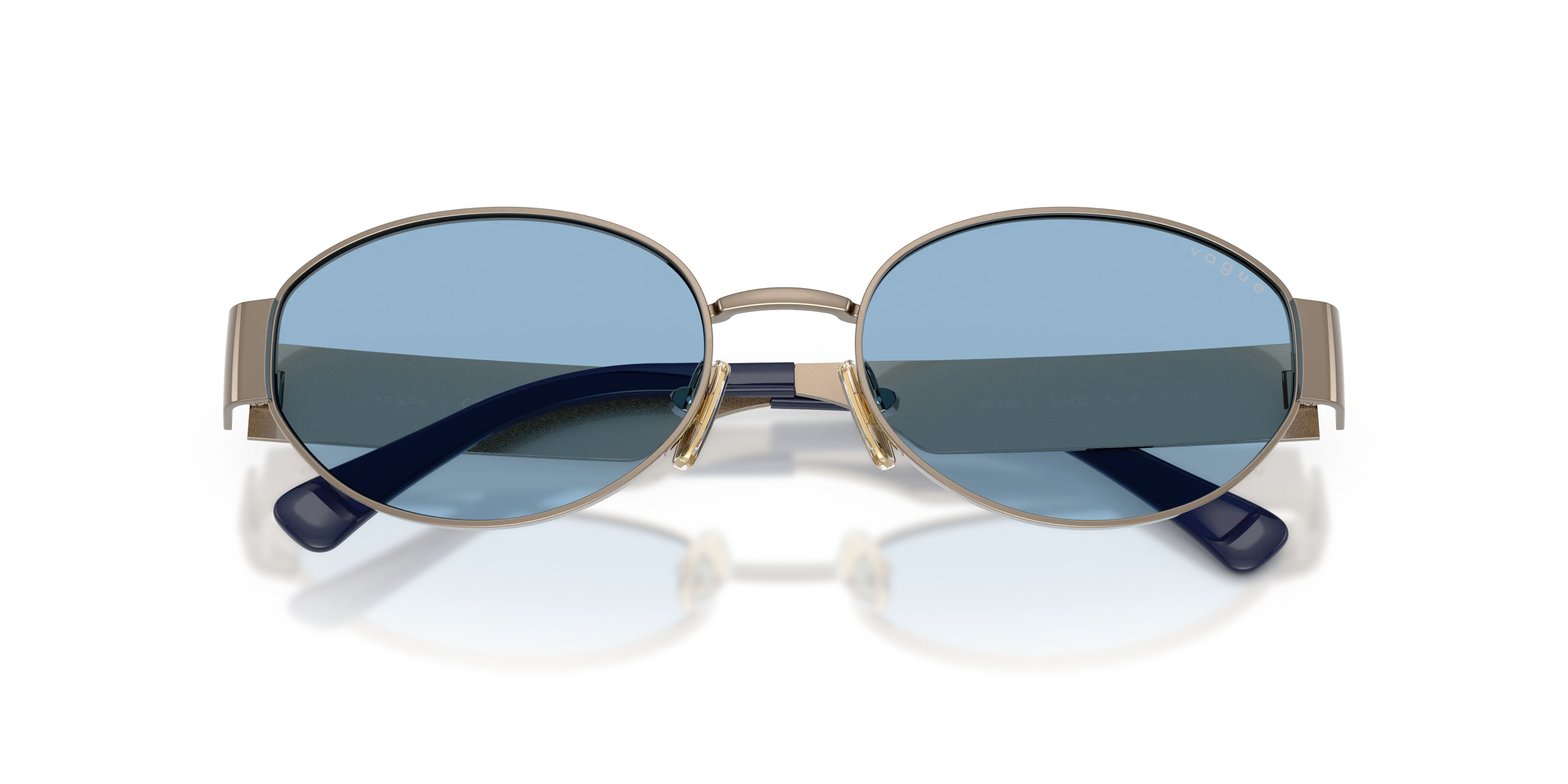 VOGUE EYEWEAR VO4362S 513872 Occhiali da sole Metallo Marrone Blu Rotonda Normale - immagine 2