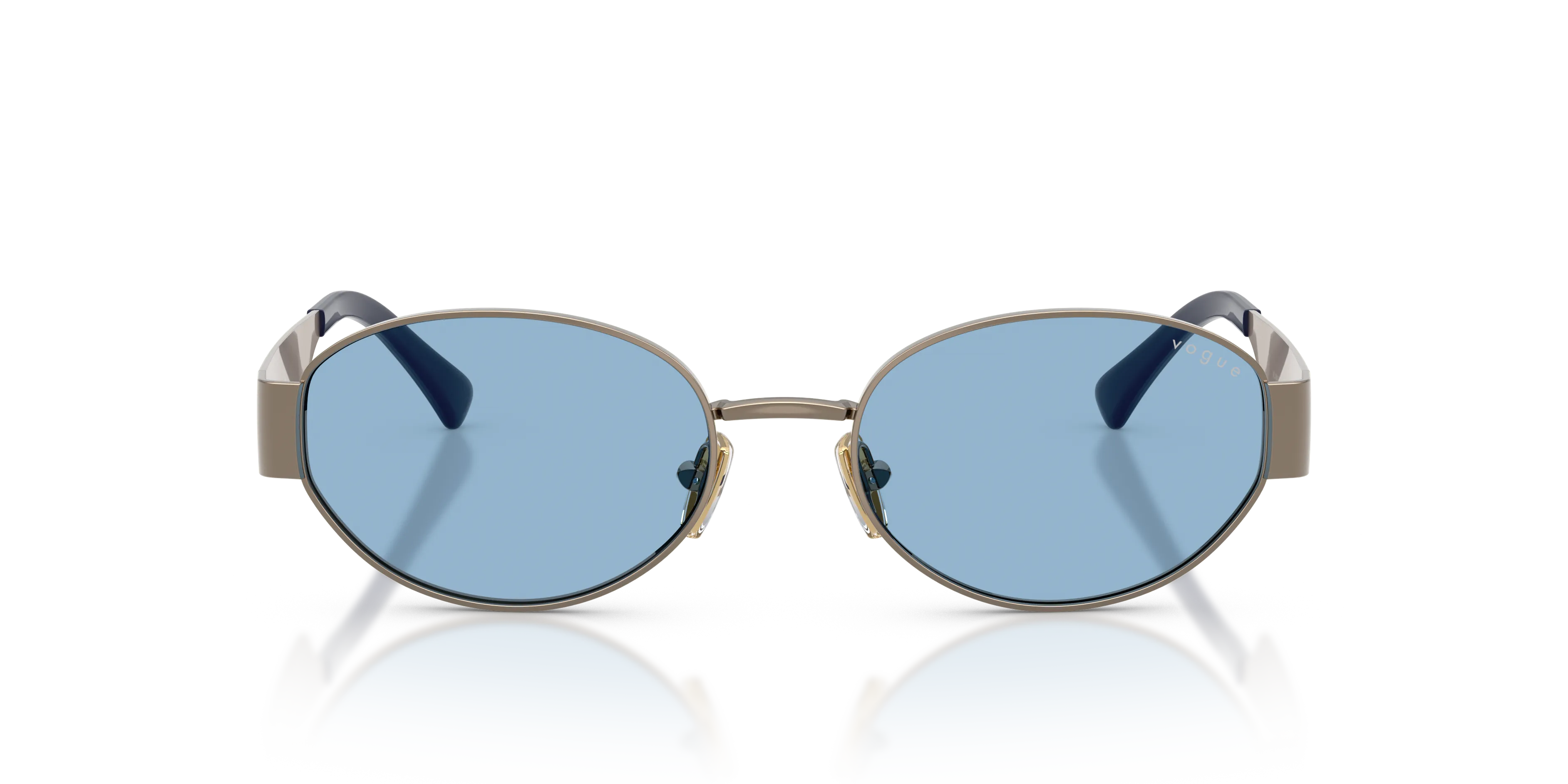 VOGUE EYEWEAR VO4362S 513872 Occhiali da sole Metallo Marrone Blu Rotonda Normale - immagine 3
