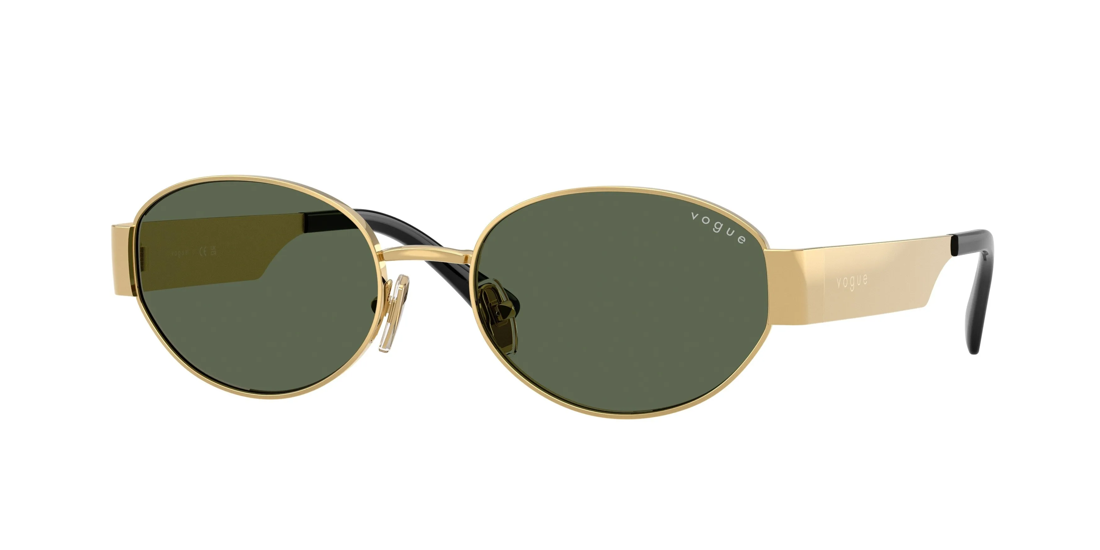 VOGUE EYEWEAR VO4362S 280/71 Occhiali da sole Metallo Oro Verde Rotonda Normale - immagine 1