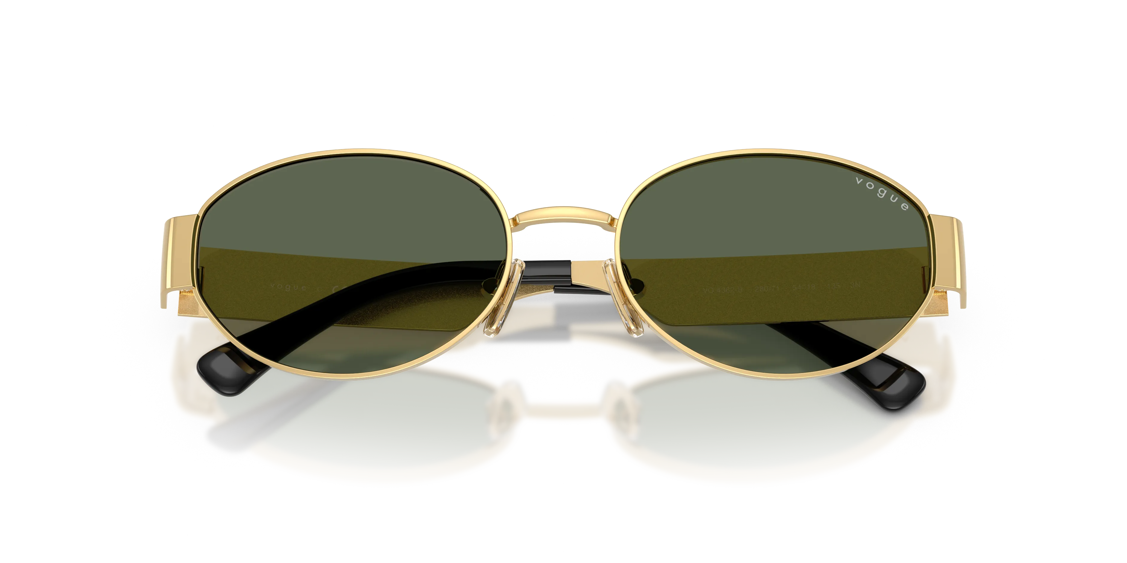 VOGUE EYEWEAR VO4362S 280/71 Occhiali da sole Metallo Oro Verde Rotonda Normale - immagine 2