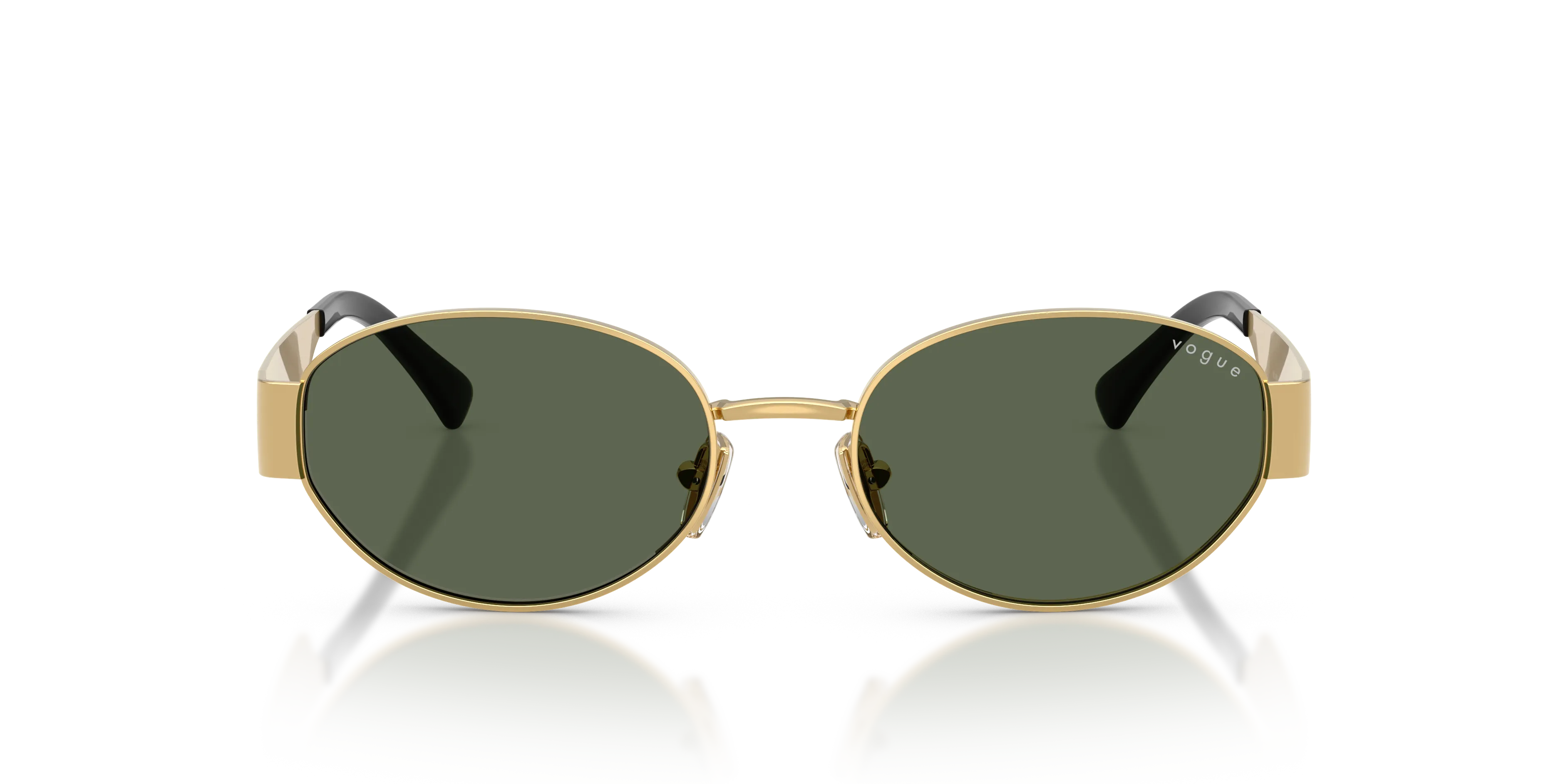 VOGUE EYEWEAR VO4362S 280/71 Occhiali da sole Metallo Oro Verde Rotonda Normale - immagine 3