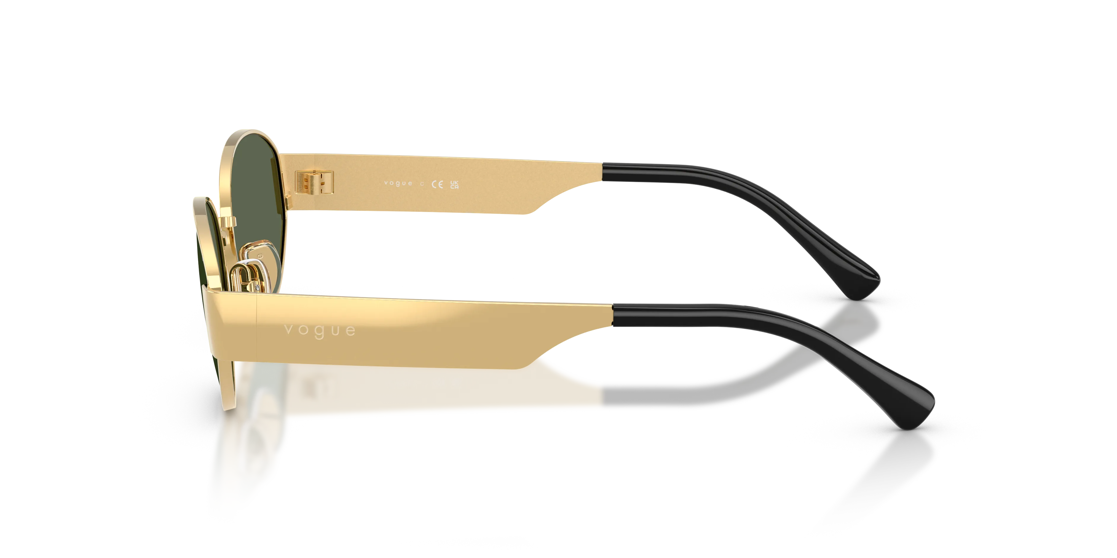 VOGUE EYEWEAR VO4362S 280/71 Occhiali da sole Metallo Oro Verde Rotonda Normale - immagine 4