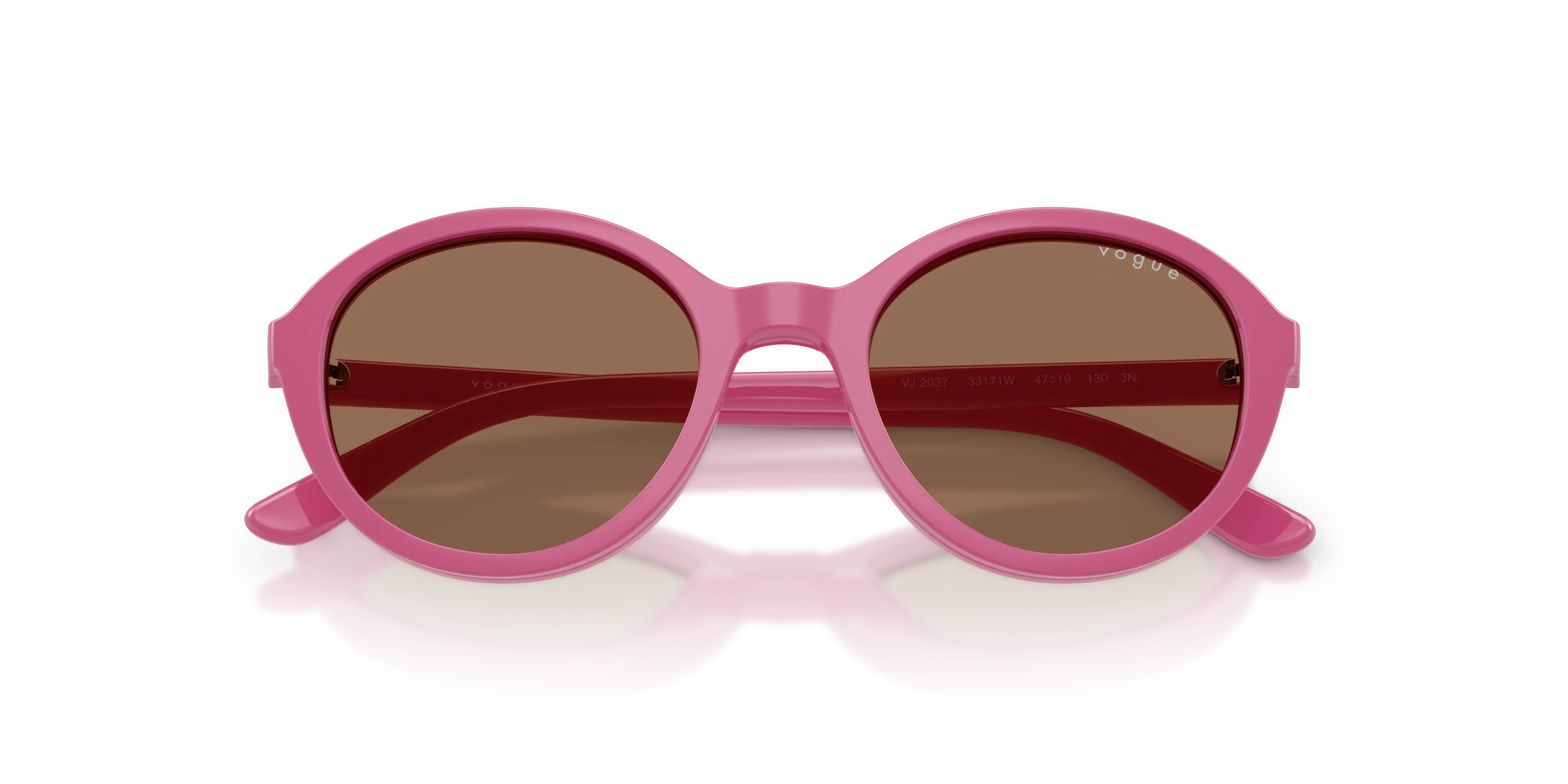 VOGUE EYEWEAR VJ2037 33171W Occhiali da sole bambino Nylon Rosa Trasparente Pantos Normale - immagine 2