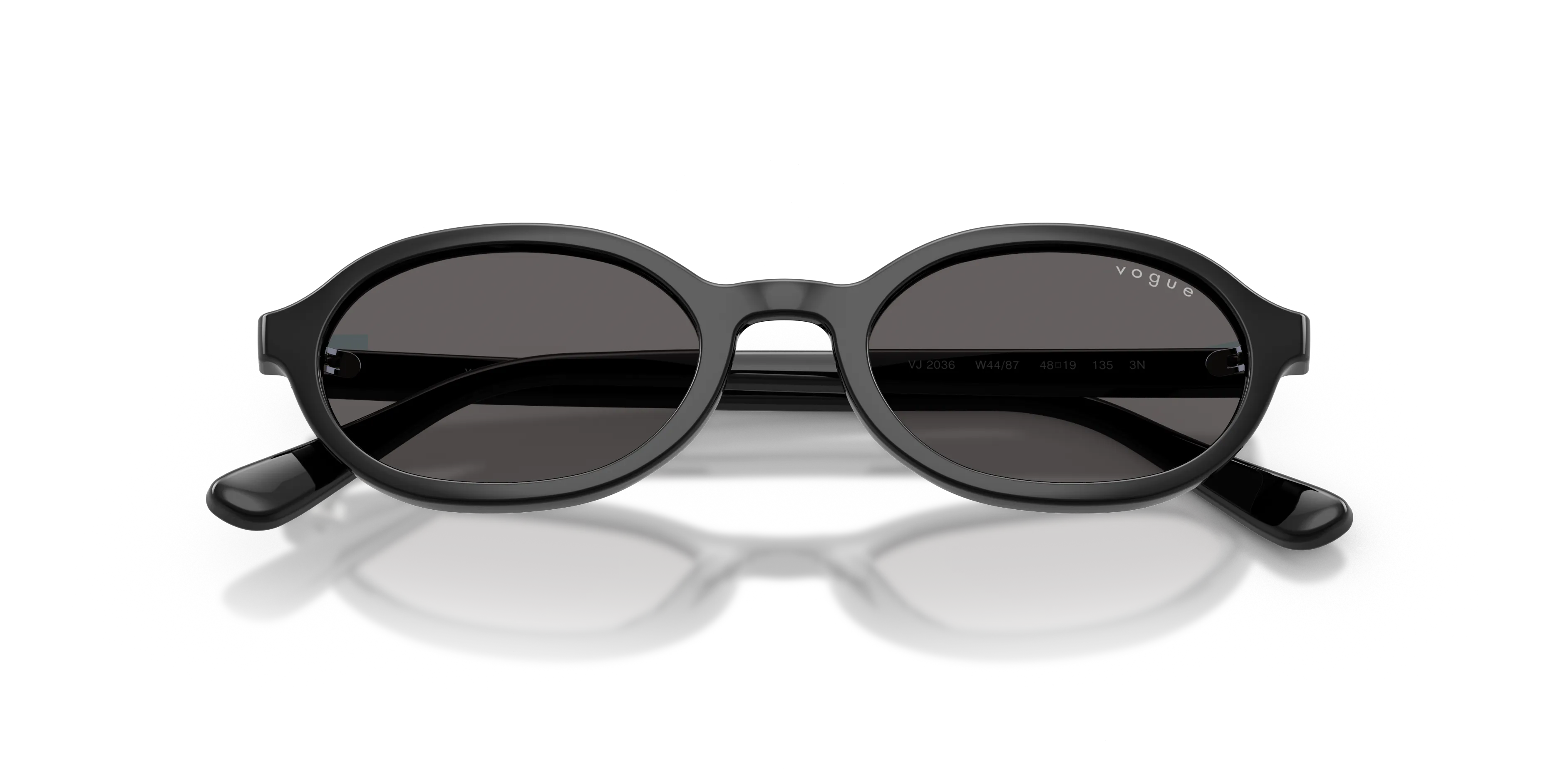 VOGUE EYEWEAR VJ2036 W44/87 Occhiali da sole bambino Nylon Nero Grigio Rotonda Normale - immagine 2
