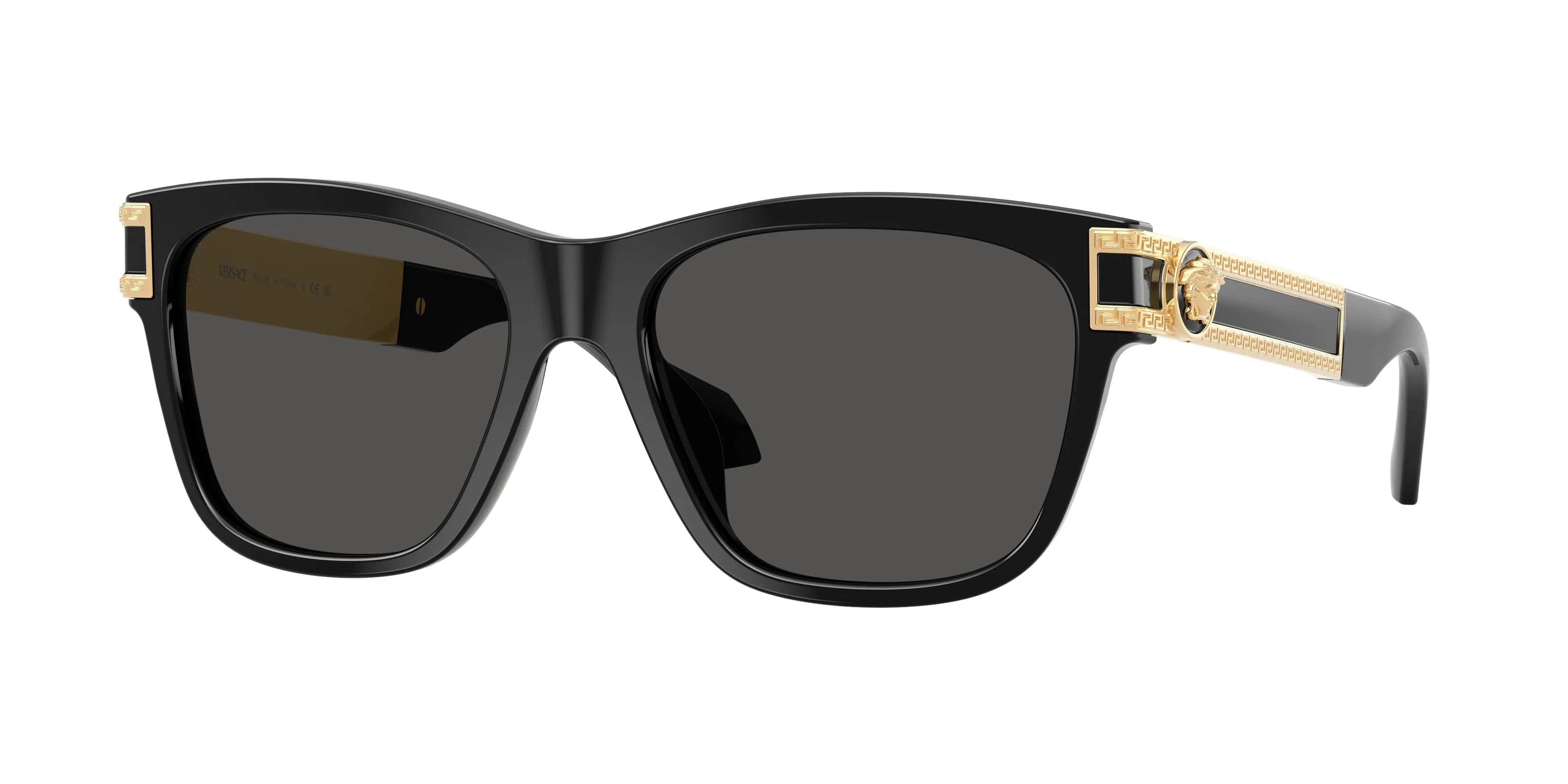 Versace VE4527U GB1/87 Occhiali da sole Acetato Nero Grigio Squadrata Normale - immagine 1