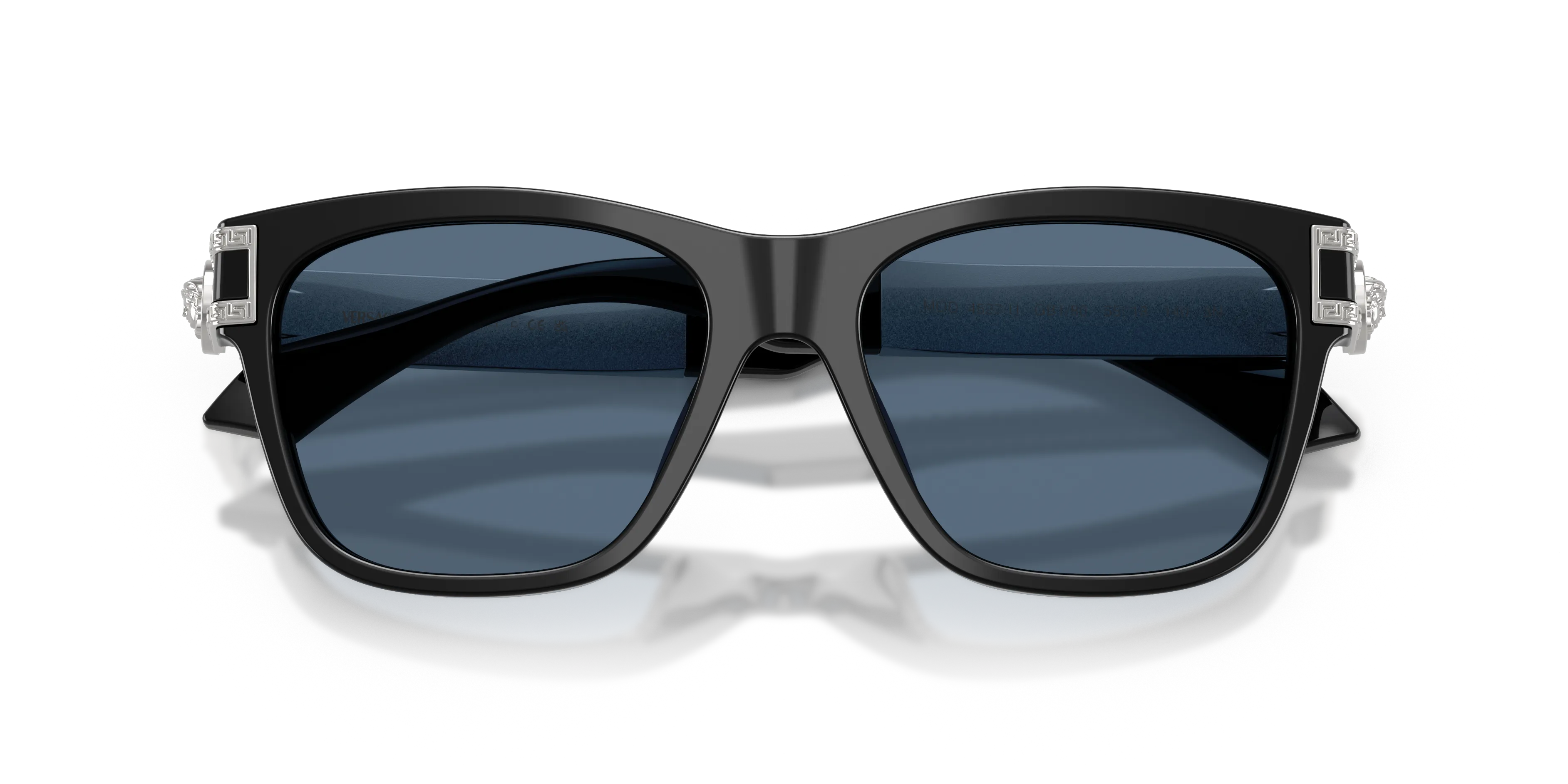 Versace VE4527U GB1/80 Occhiali da sole Acetato Nero Blu Squadrata Normale - immagine 2