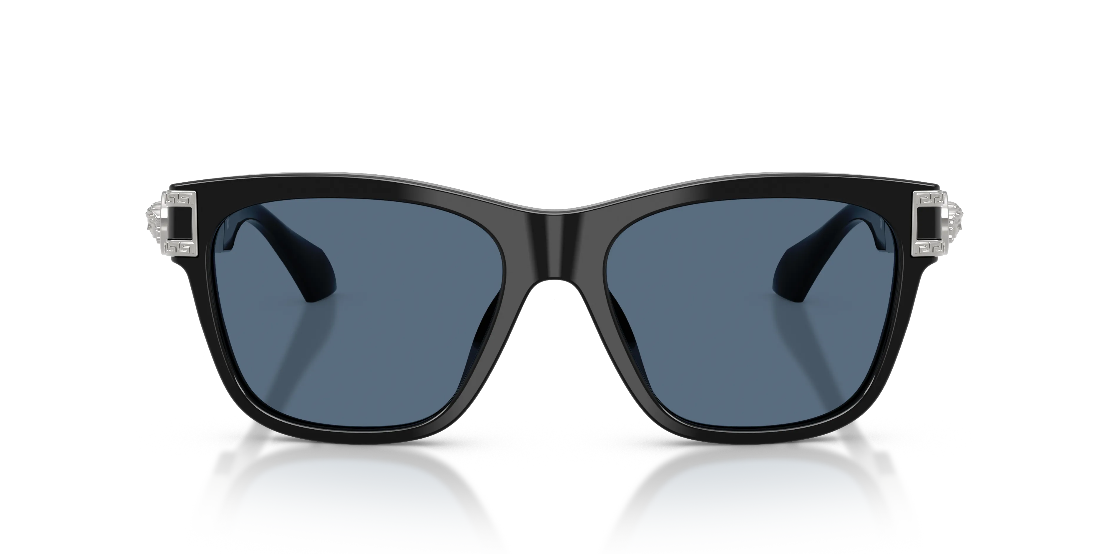 Versace VE4527U GB1/80 Occhiali da sole Acetato Nero Blu Squadrata Normale - immagine 3