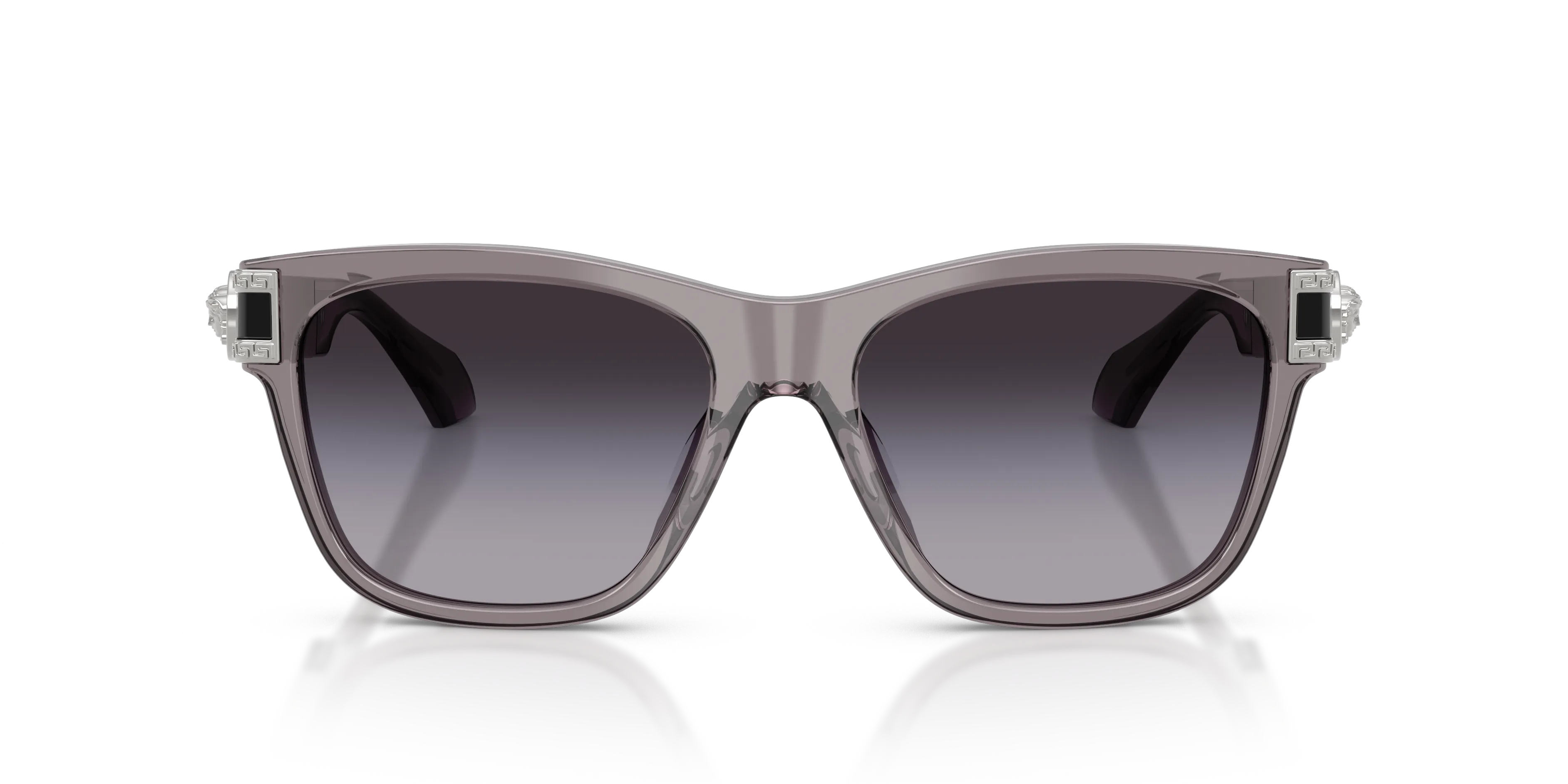 Versace VE4527U 55548G Occhiali da sole Acetato Grigio Grigio Squadrata Normale Sfumato - immagine 3