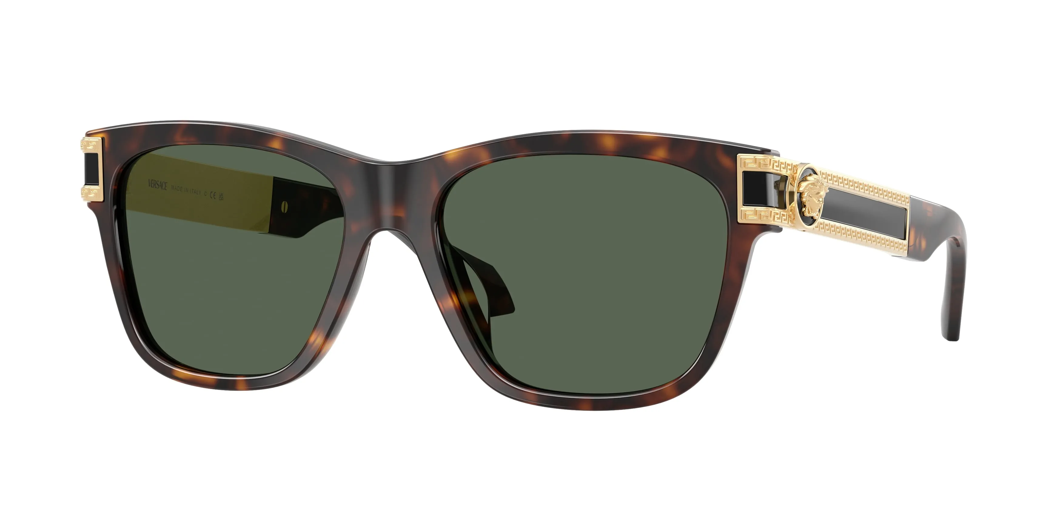 Versace VE4527U 108/71 Occhiali da sole Acetato Marrone Verde Squadrata Normale - immagine 1