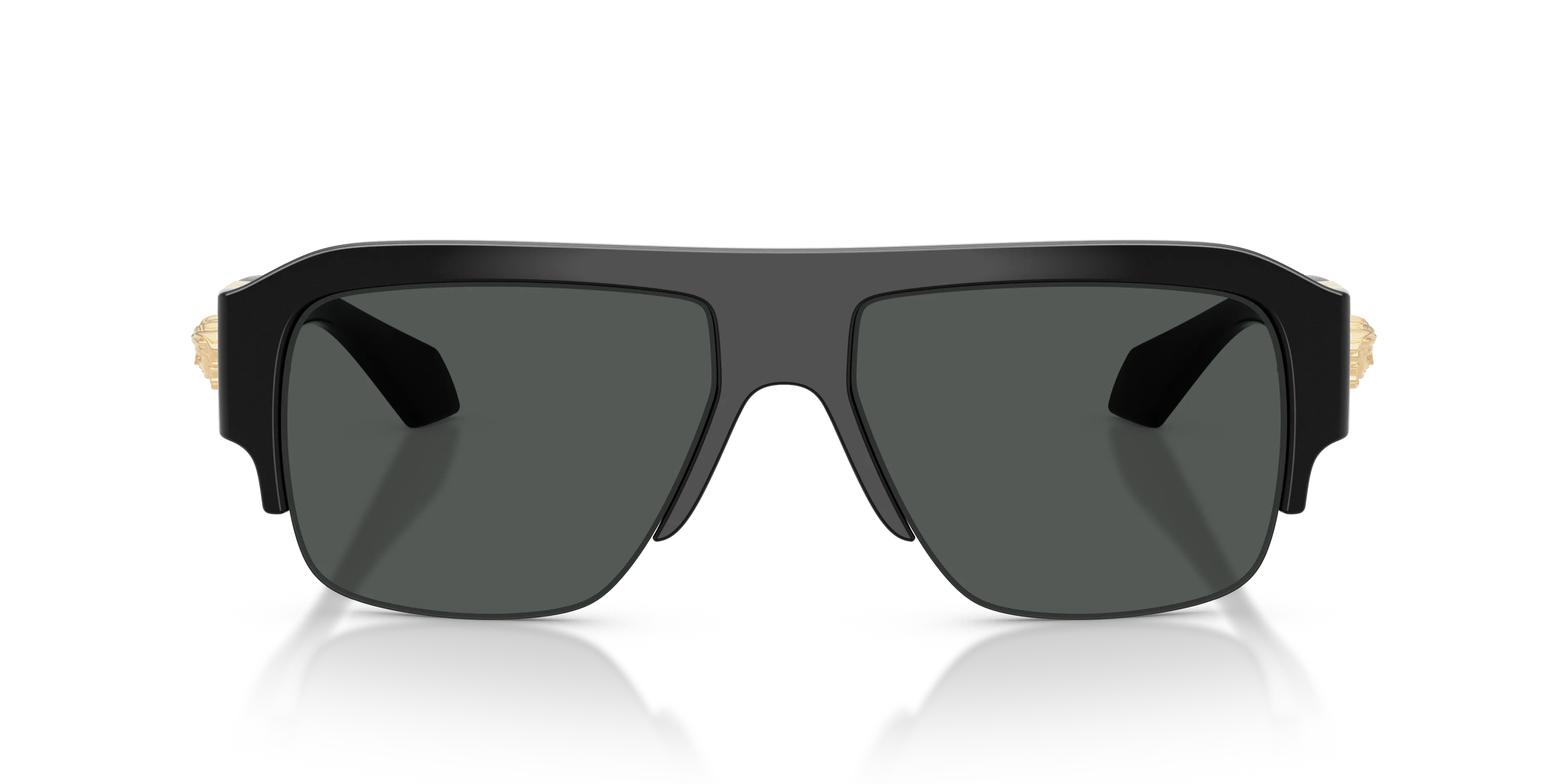 Versace VE4525U GB1/87 Occhiali da sole Iniettato Nero Grigio Pilot Normale - immagine 3