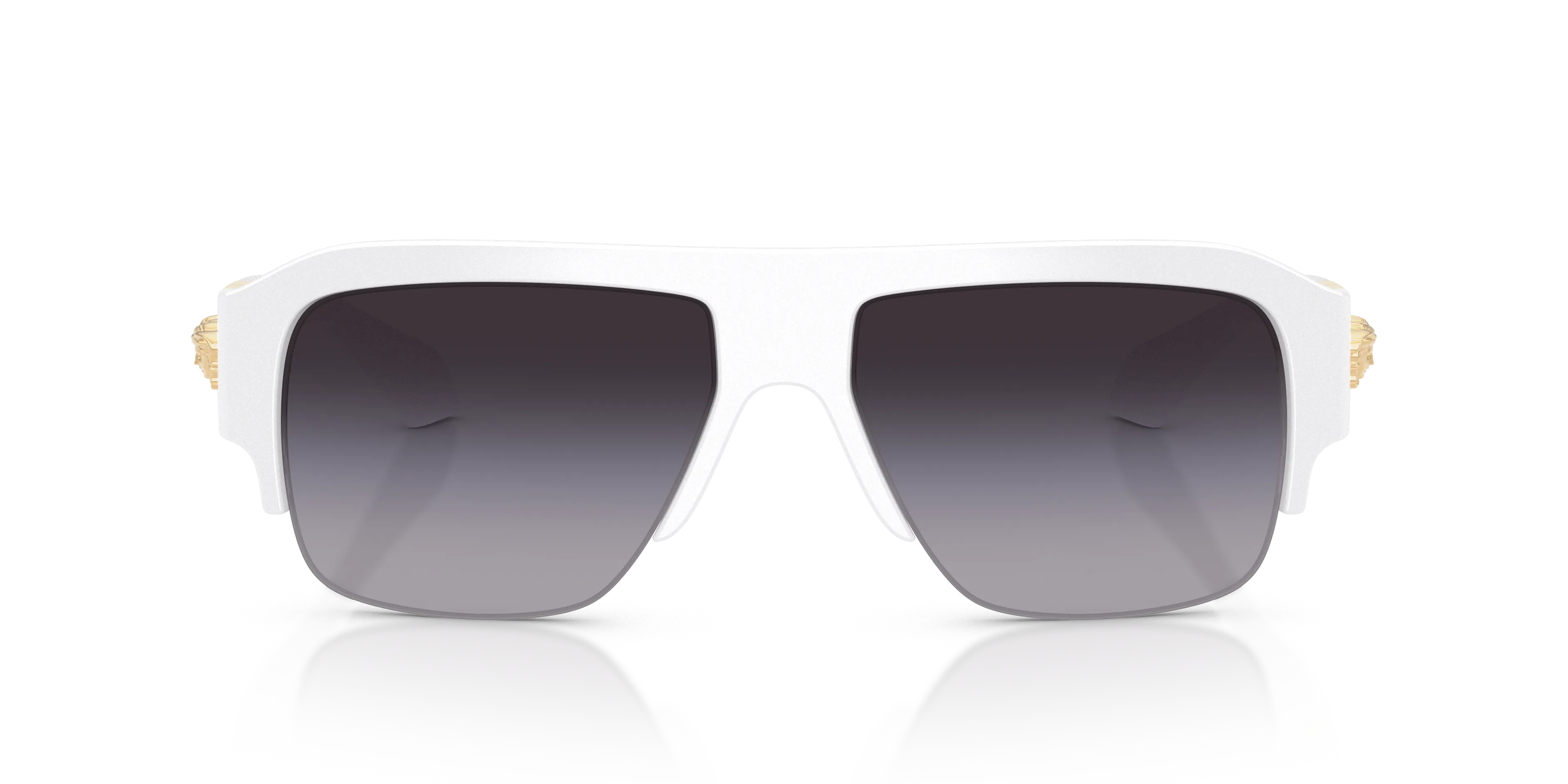Versace VE4525U 314/8G Occhiali da sole Iniettato Bianco Grigio Pilot Normale Sfumato - immagine 3