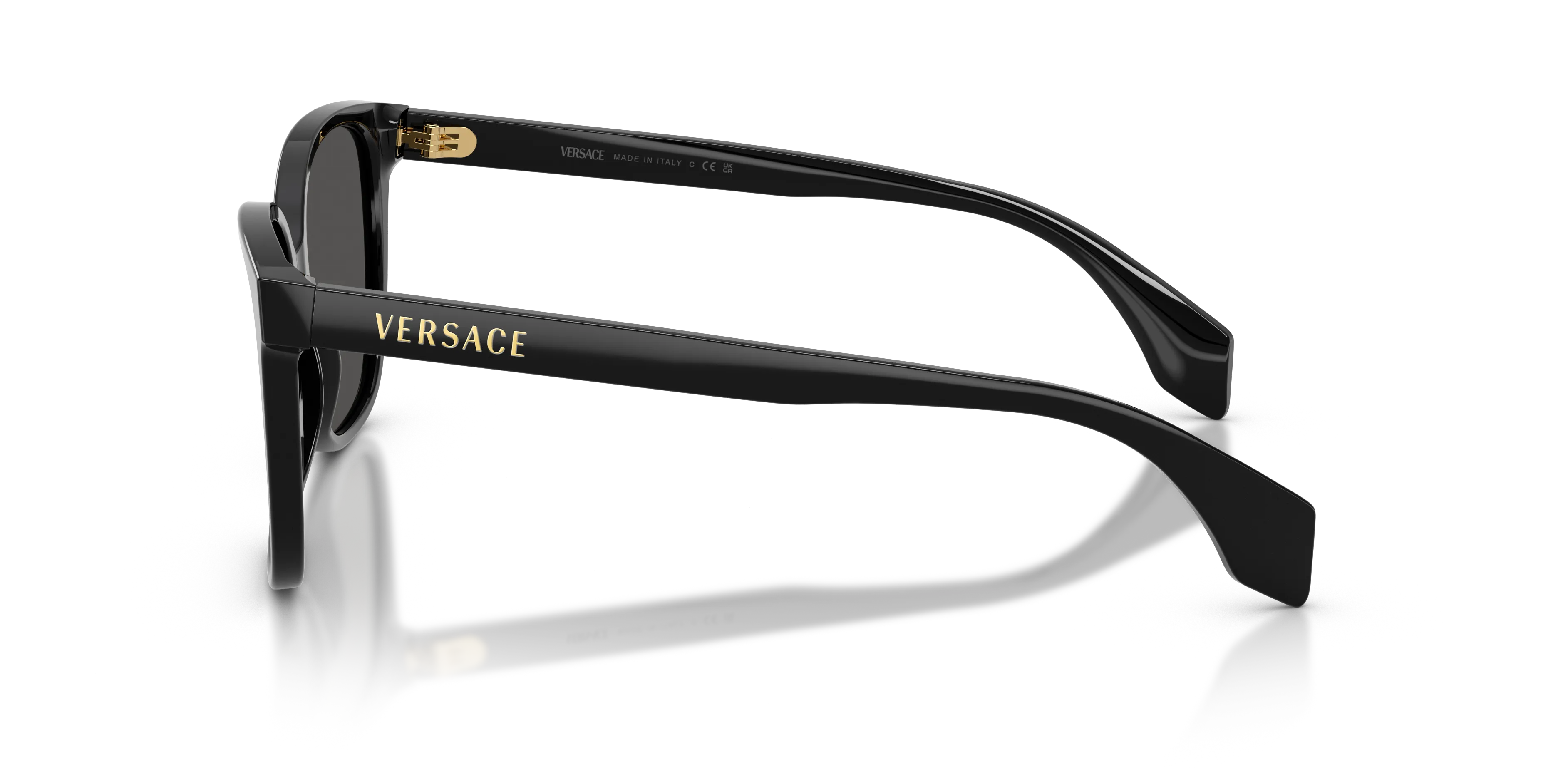 Versace VE4523 GB1/87 Occhiali da sole Acetato Nero Grigio Farfalla Normale - immagine 4
