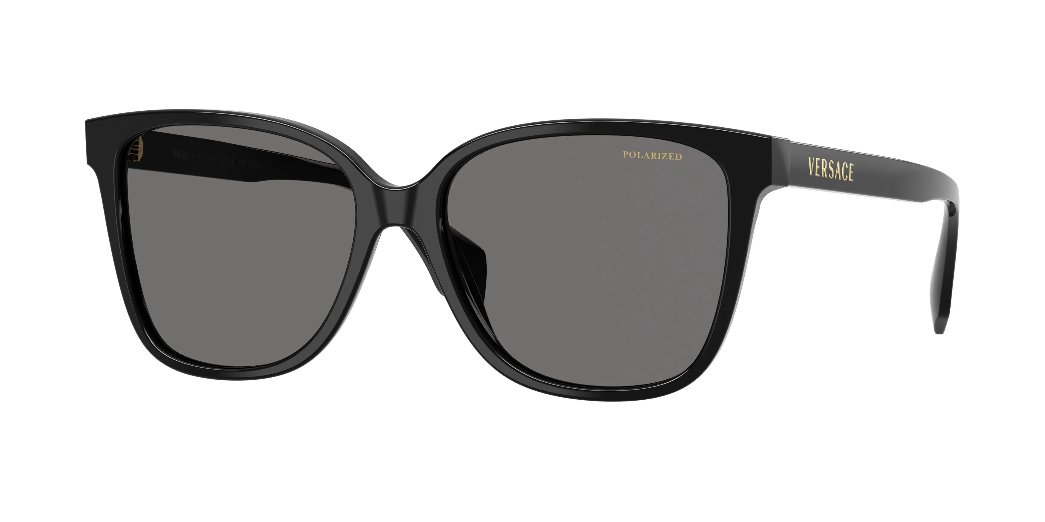 Versace VE4523 GB1/81 Occhiali da sole Acetato Nero Grigio Farfalla Polarizzata - immagine 1