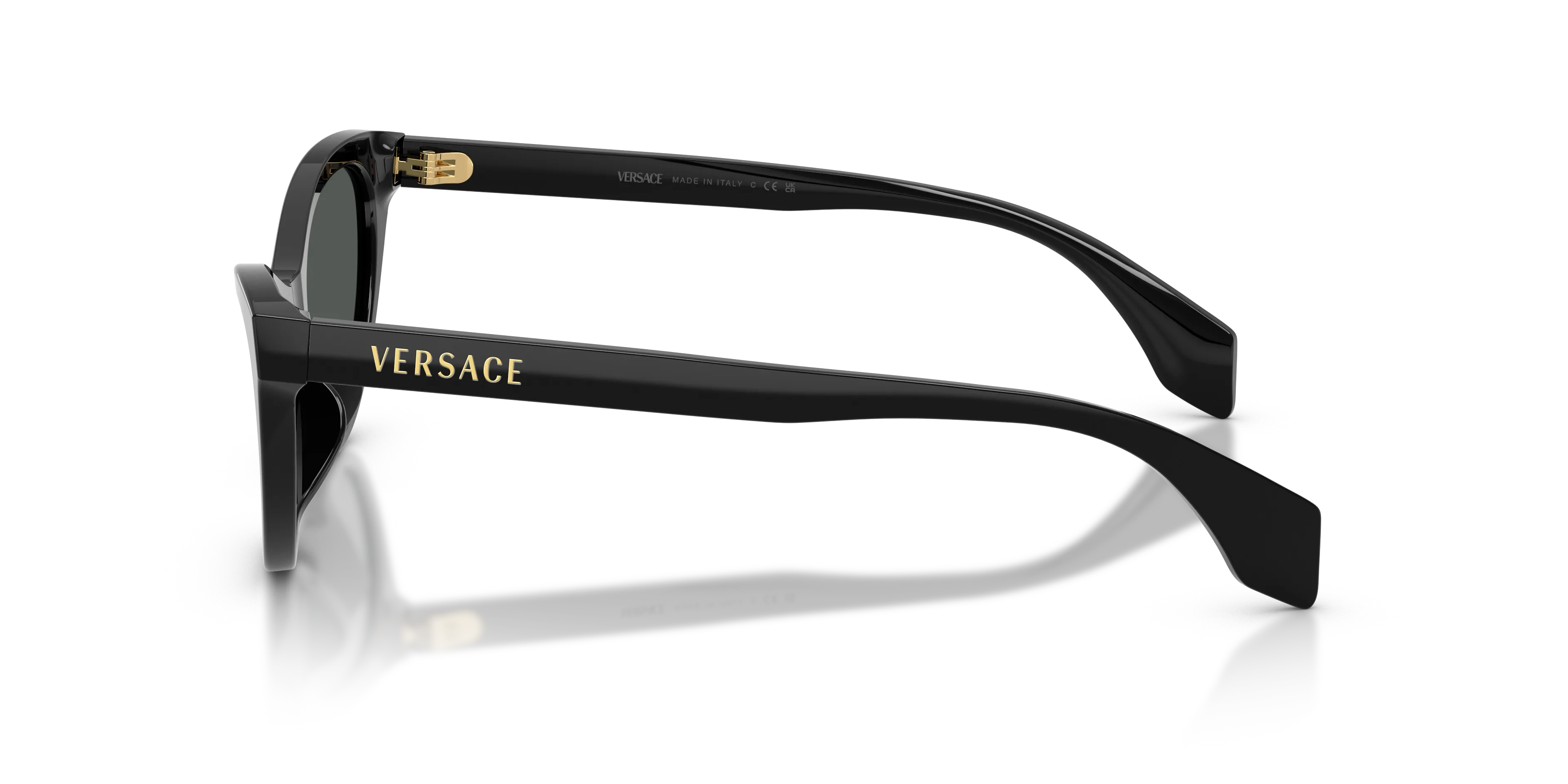 Versace VE4522U GB1/87 Occhiali da sole Acetato Nero Grigio Cat Eye Normale - immagine 4