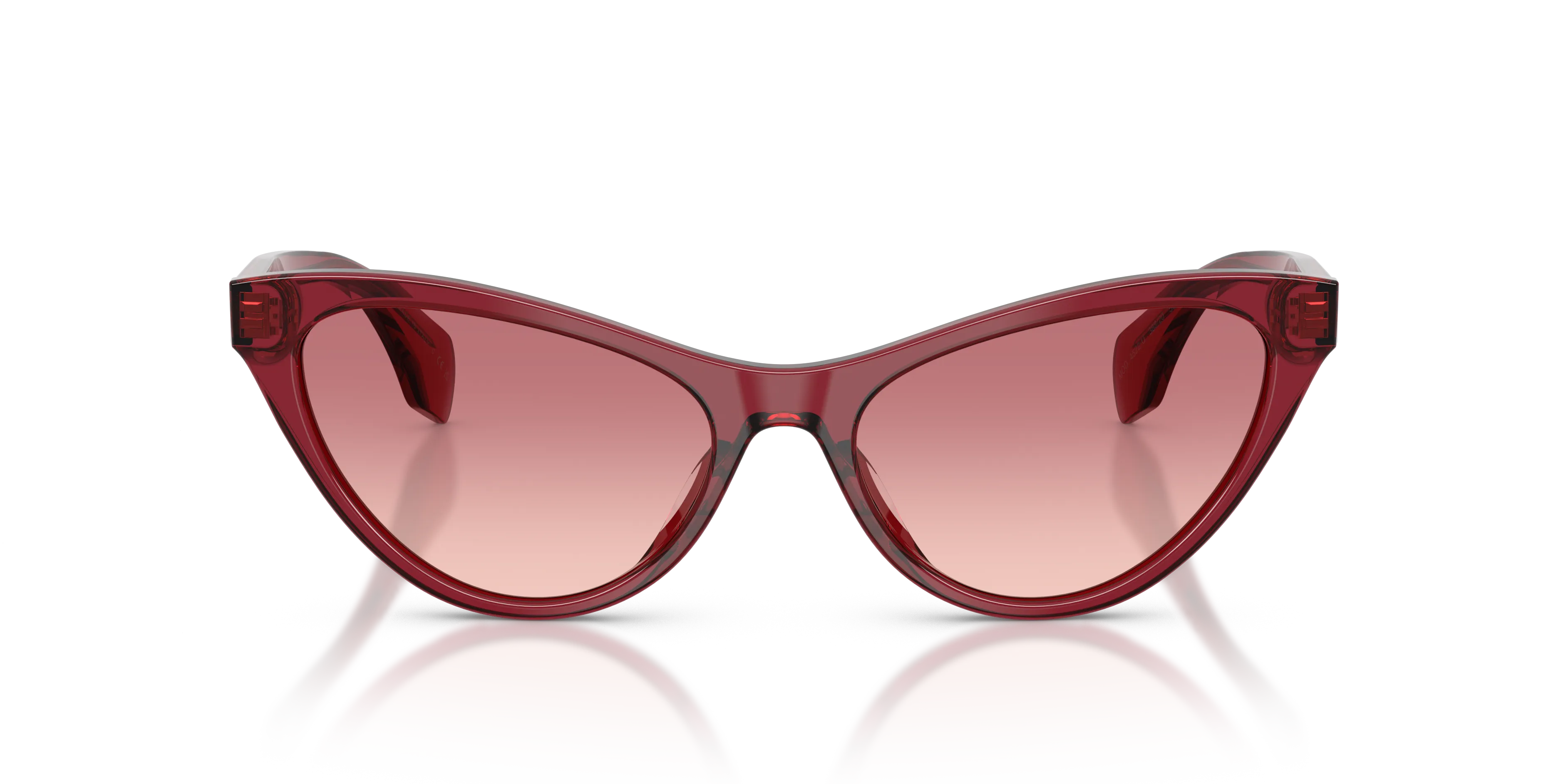 Versace VE4522U 388/20 Occhiali da sole Acetato Rosso Rosa Cat Eye Normale Sfumato - immagine 3
