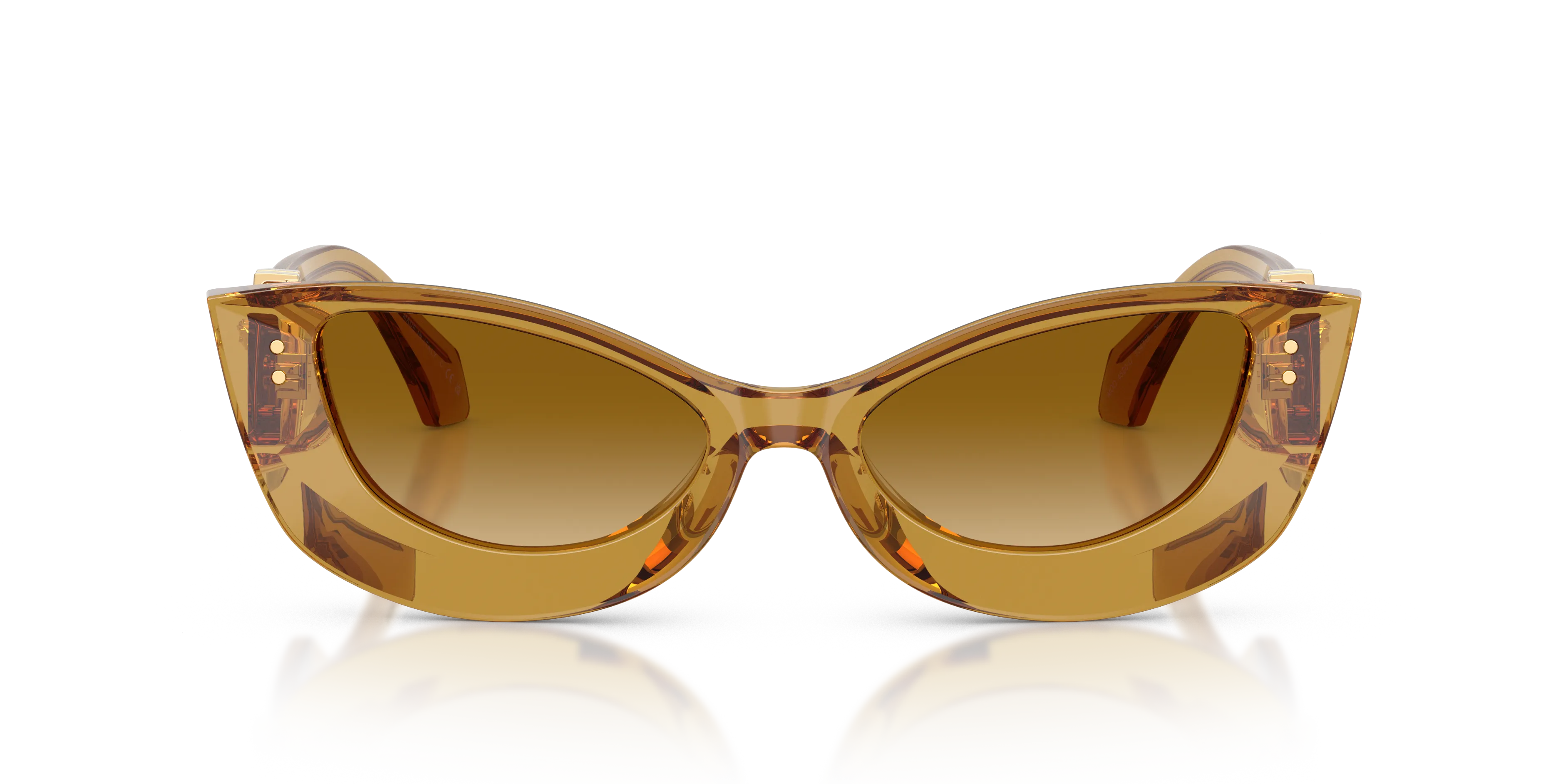 Versace VE4520U 53472L Occhiali da sole Acetato Giallo Giallo Cat Eye Normale Sfumato - immagine 3