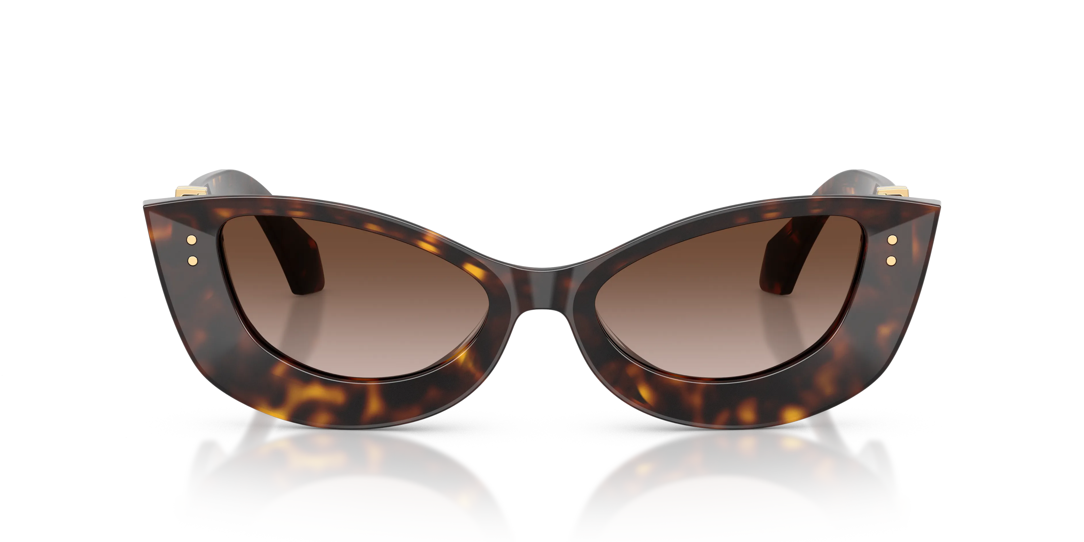 Versace VE4520U 108/13 Occhiali da sole Acetato Marrone Marrone Cat Eye Normale Sfumato - immagine 3