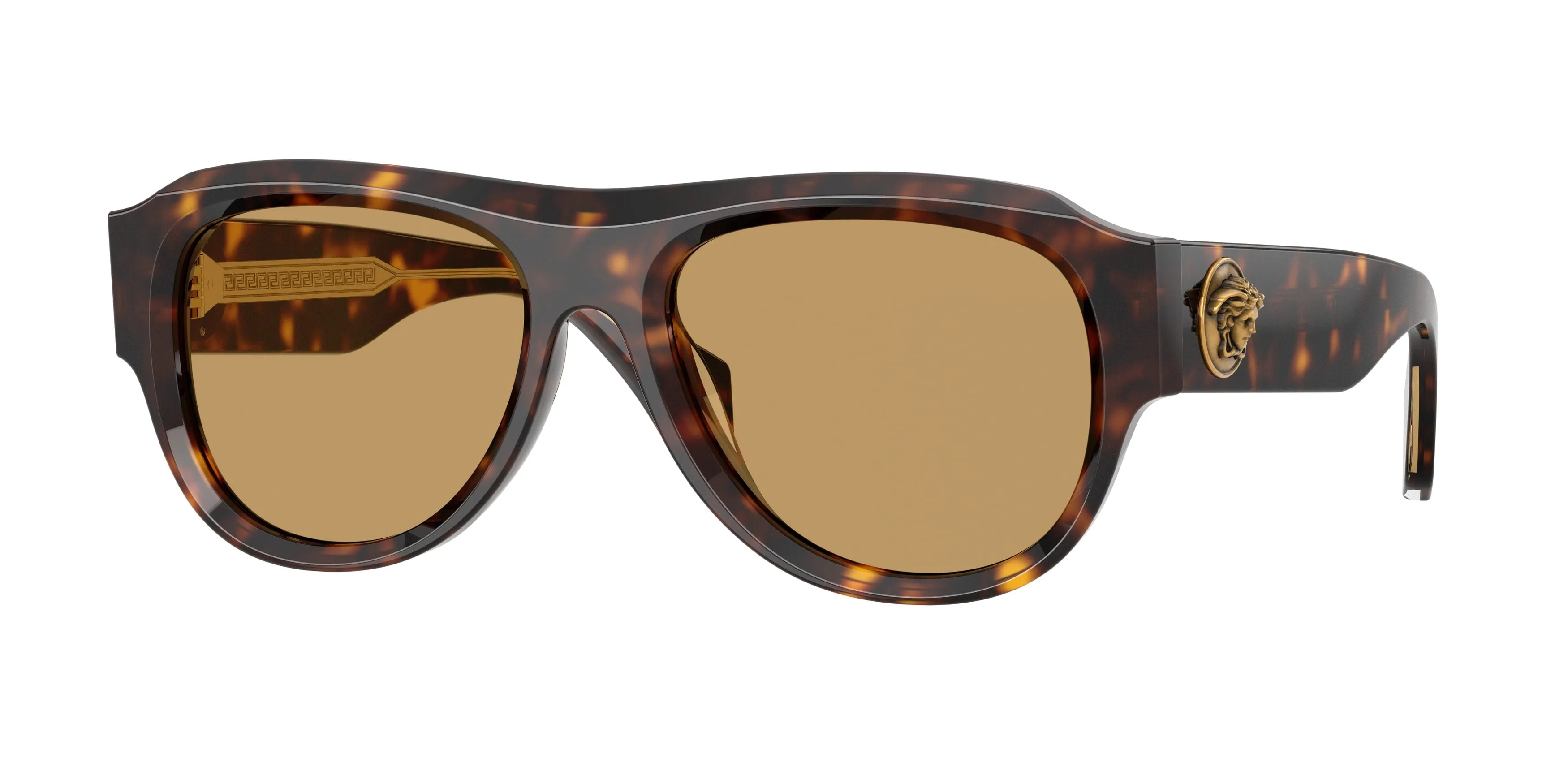 Versace VE4518U 108/73 Occhiali da sole Acetato Marrone Marrone Pilot Normale - immagine 1
