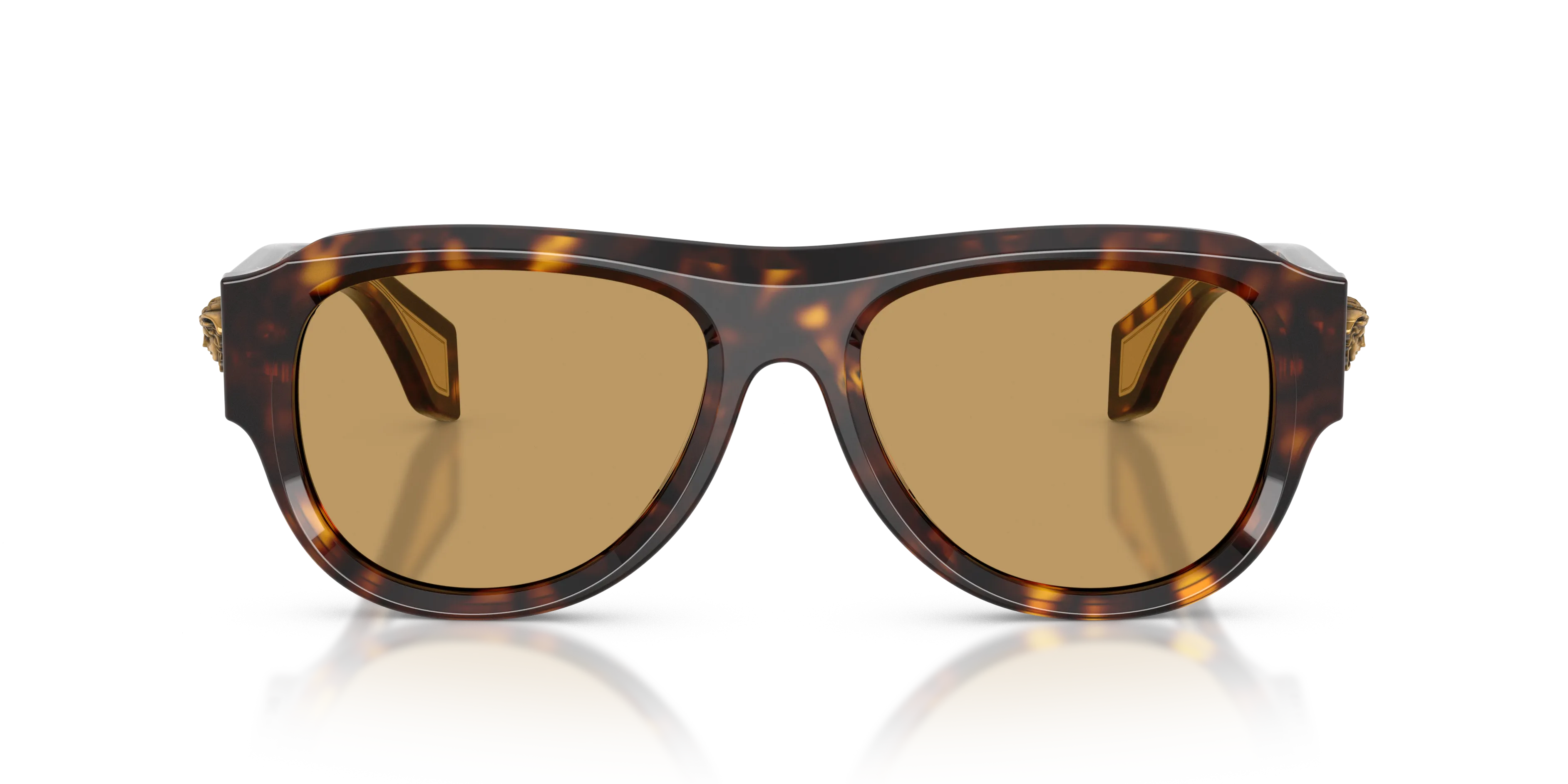 Versace VE4518U 108/73 Occhiali da sole Acetato Marrone Marrone Pilot Normale - immagine 3