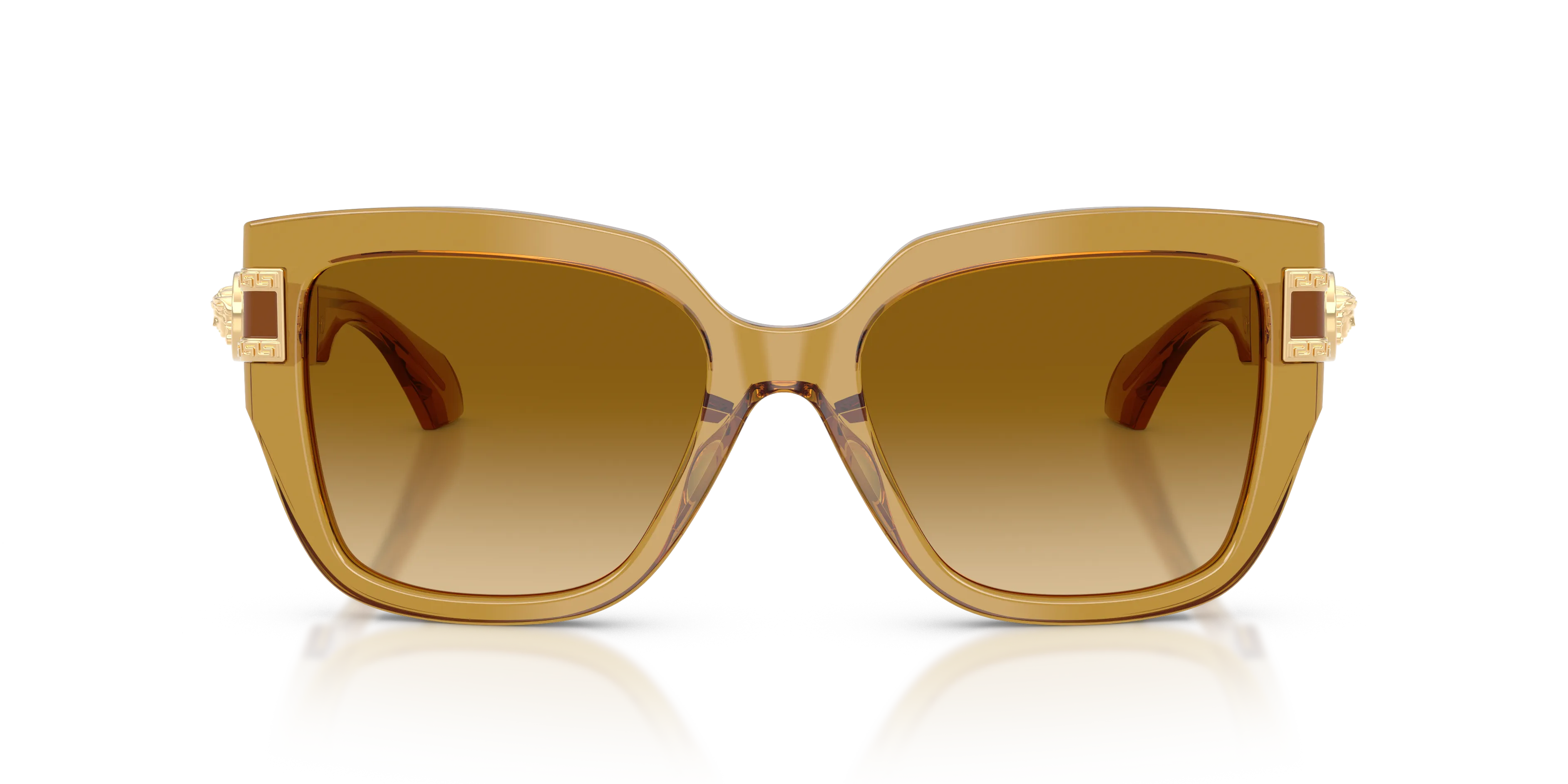 Versace VE4517U 53472L Occhiali da sole Acetato Giallo Giallo Squadrata Normale Sfumato - immagine 3