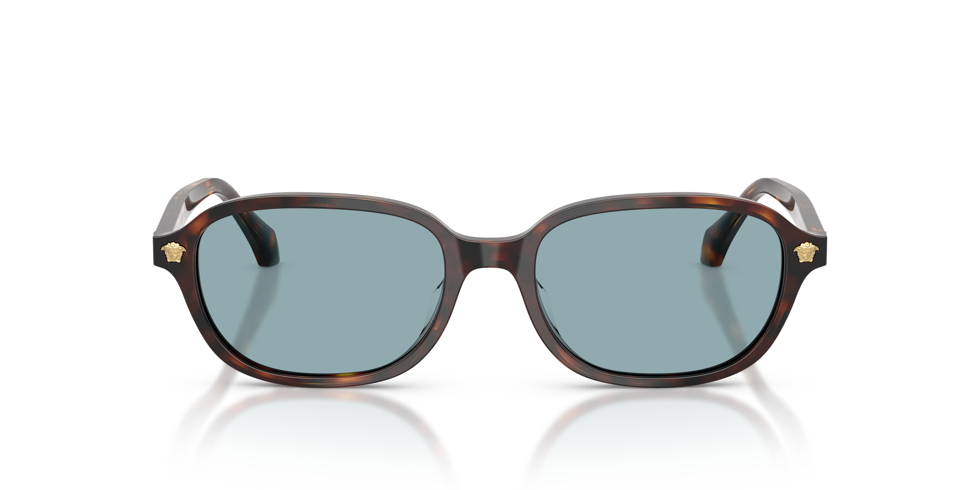 Versace VE4514D 553780 Occhiali da sole Acetato Marrone Blu Pillow Normale - immagine 3