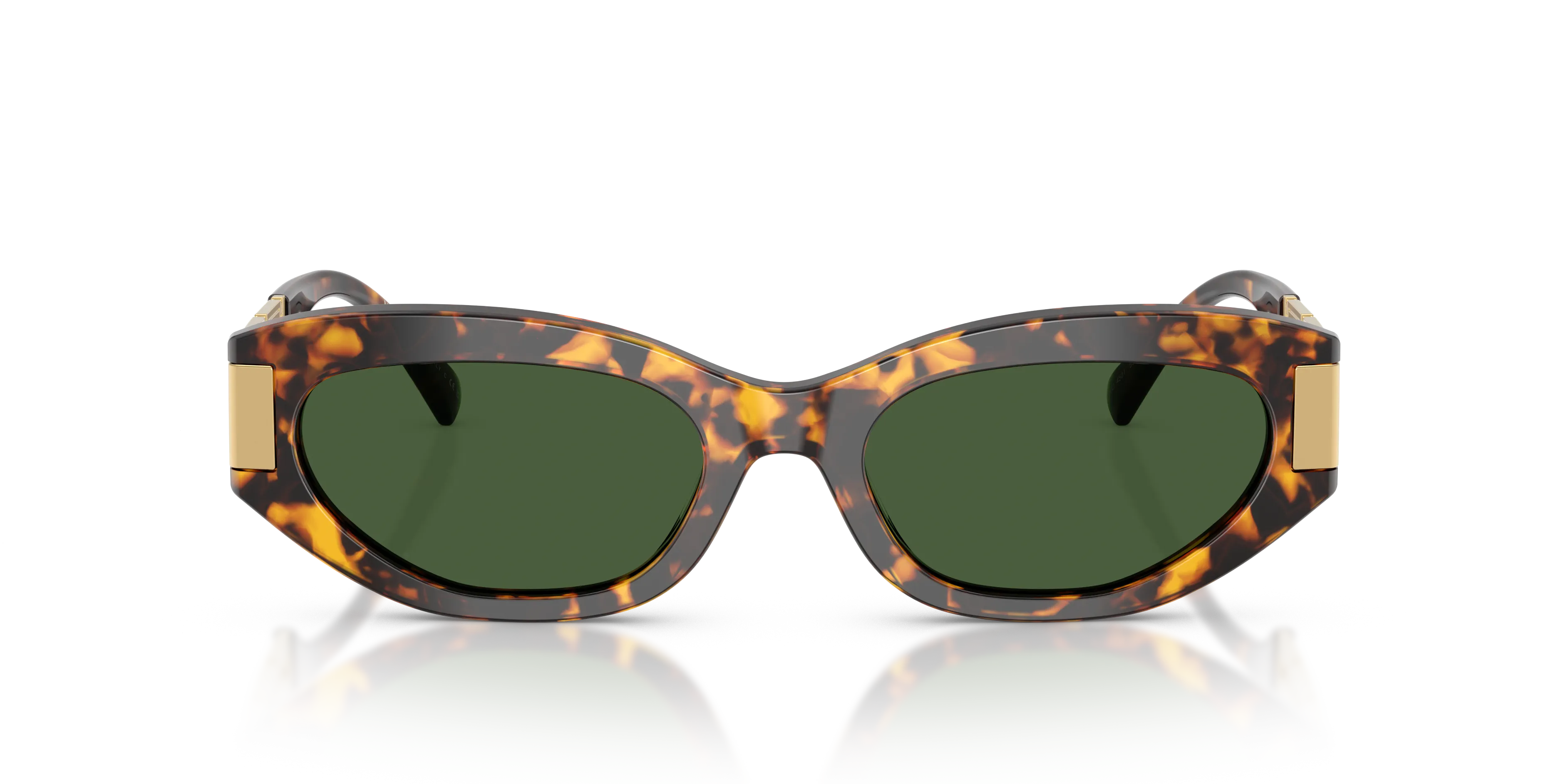 Versace VE4501 551471 Occhiali da sole Acetato Tartaruga Verde Cat Eye Normale - immagine 3