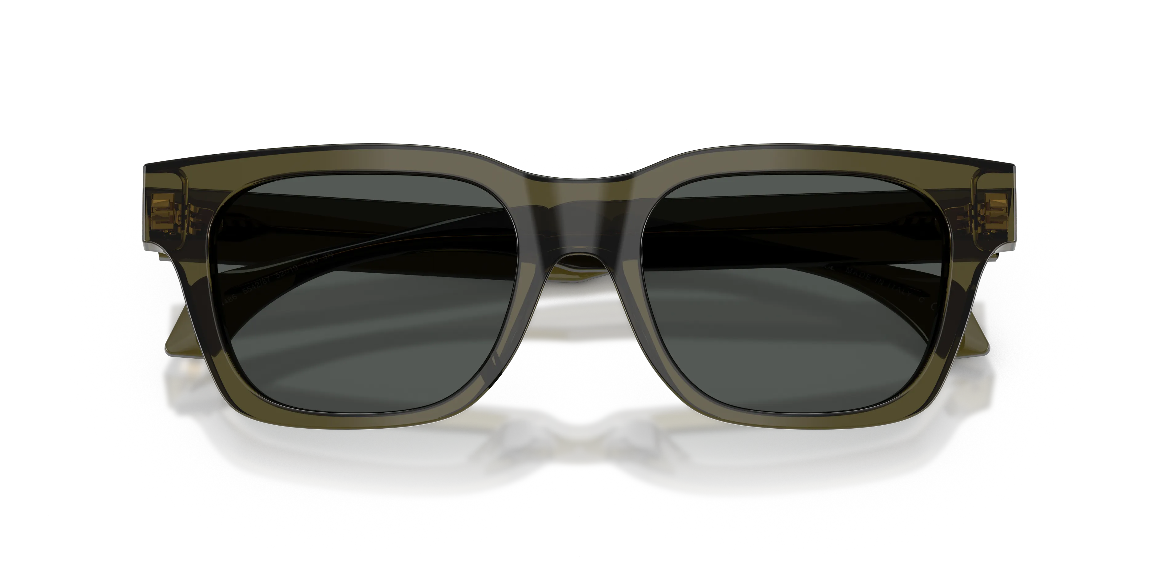 Versace VE4486 554287 Occhiali da sole Acetato Verde Grigio Squadrata Normale - immagine 2