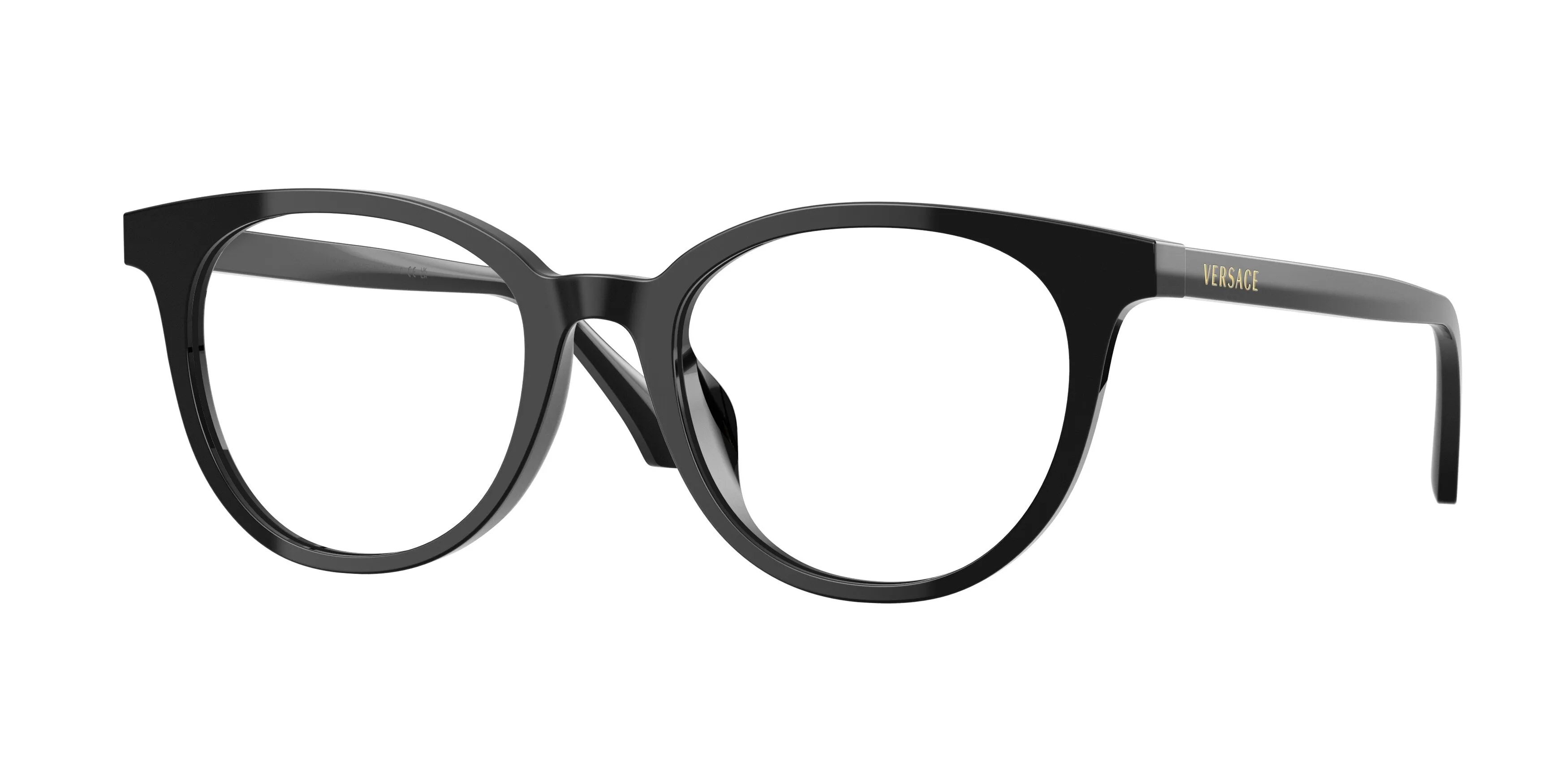 Versace VE3404D GB1 Montature da vista Acetato Nero Trasparente Pantos Normale - immagine 1