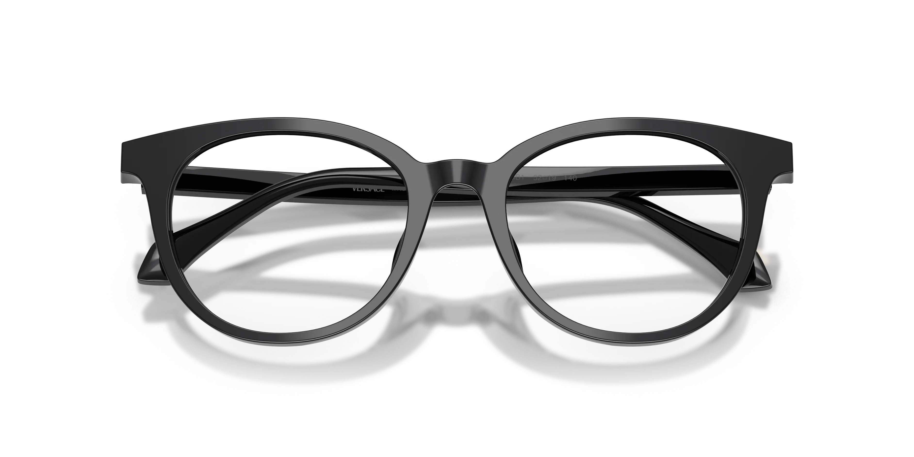 Versace VE3404D GB1 Montature da vista Acetato Nero Trasparente Pantos Normale - immagine 2