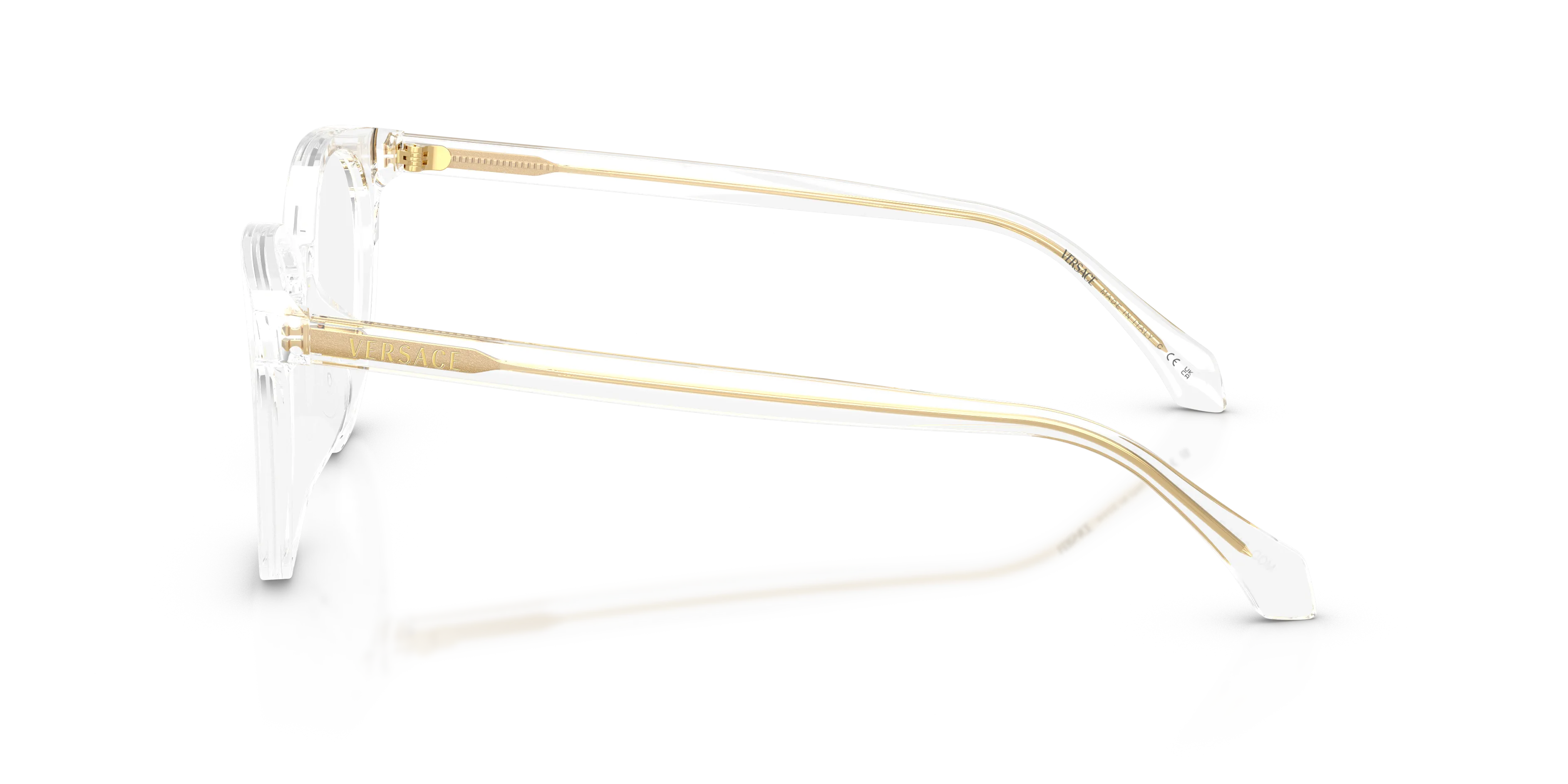 Versace VE3404D 148 Montature da vista Acetato Trasparente Trasparente Pantos Normale - immagine 4