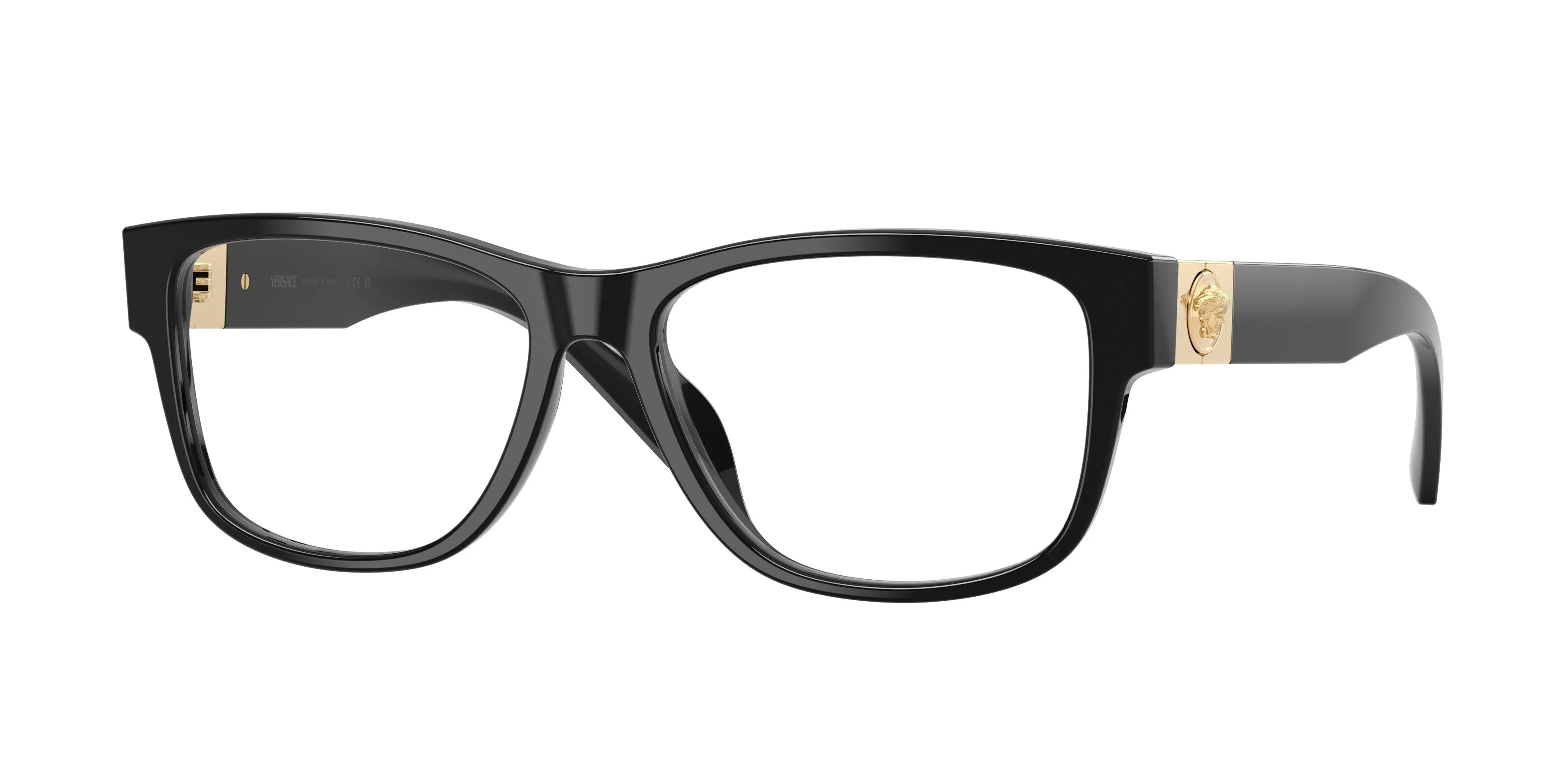 Versace VE3403U GB1 Montature da vista Acetato Nero Trasparente Pillow Normale - immagine 1