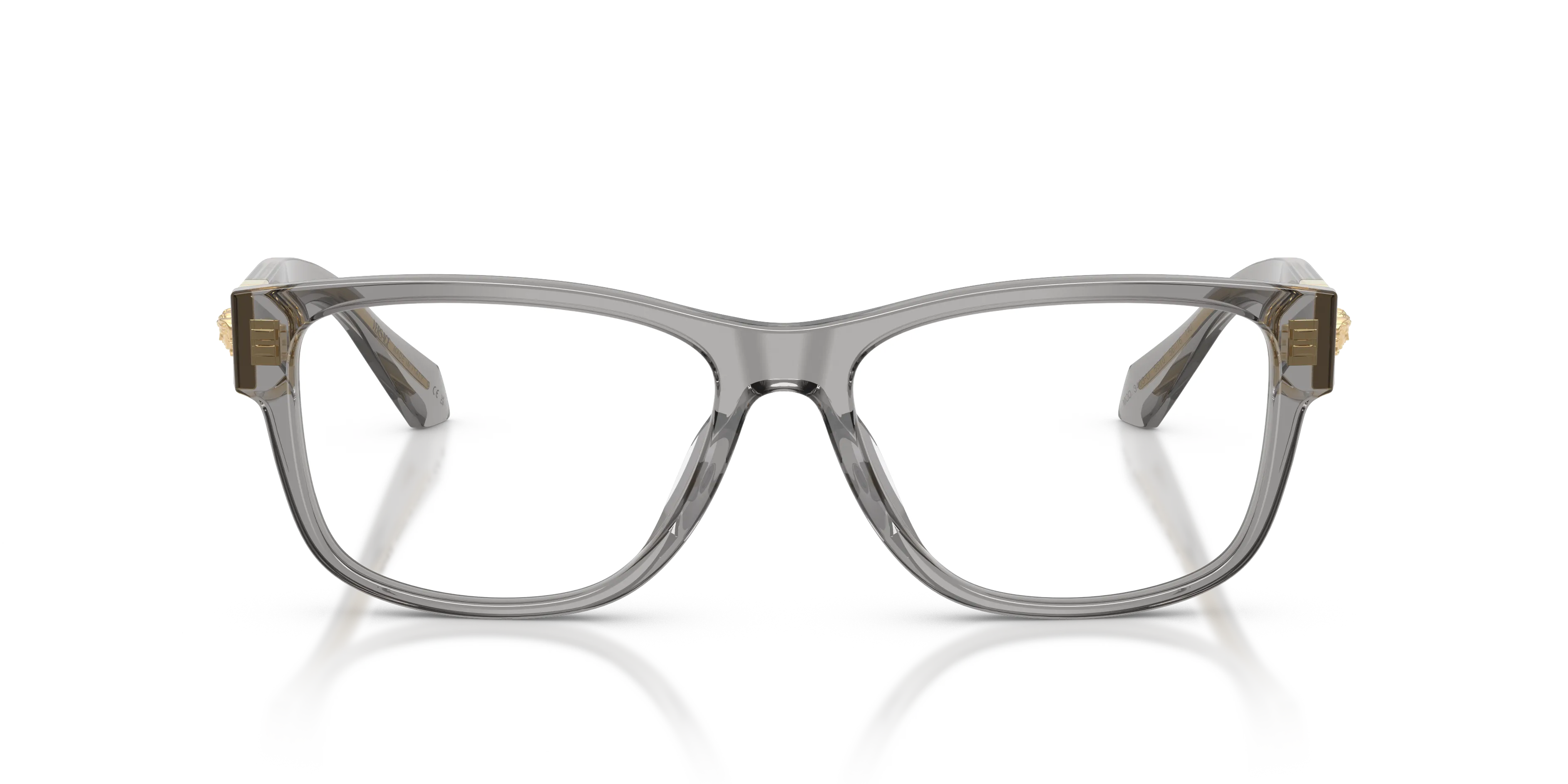 Versace VE3403U 5510 Montature da vista Acetato Grigio Trasparente Pillow Normale - immagine 3