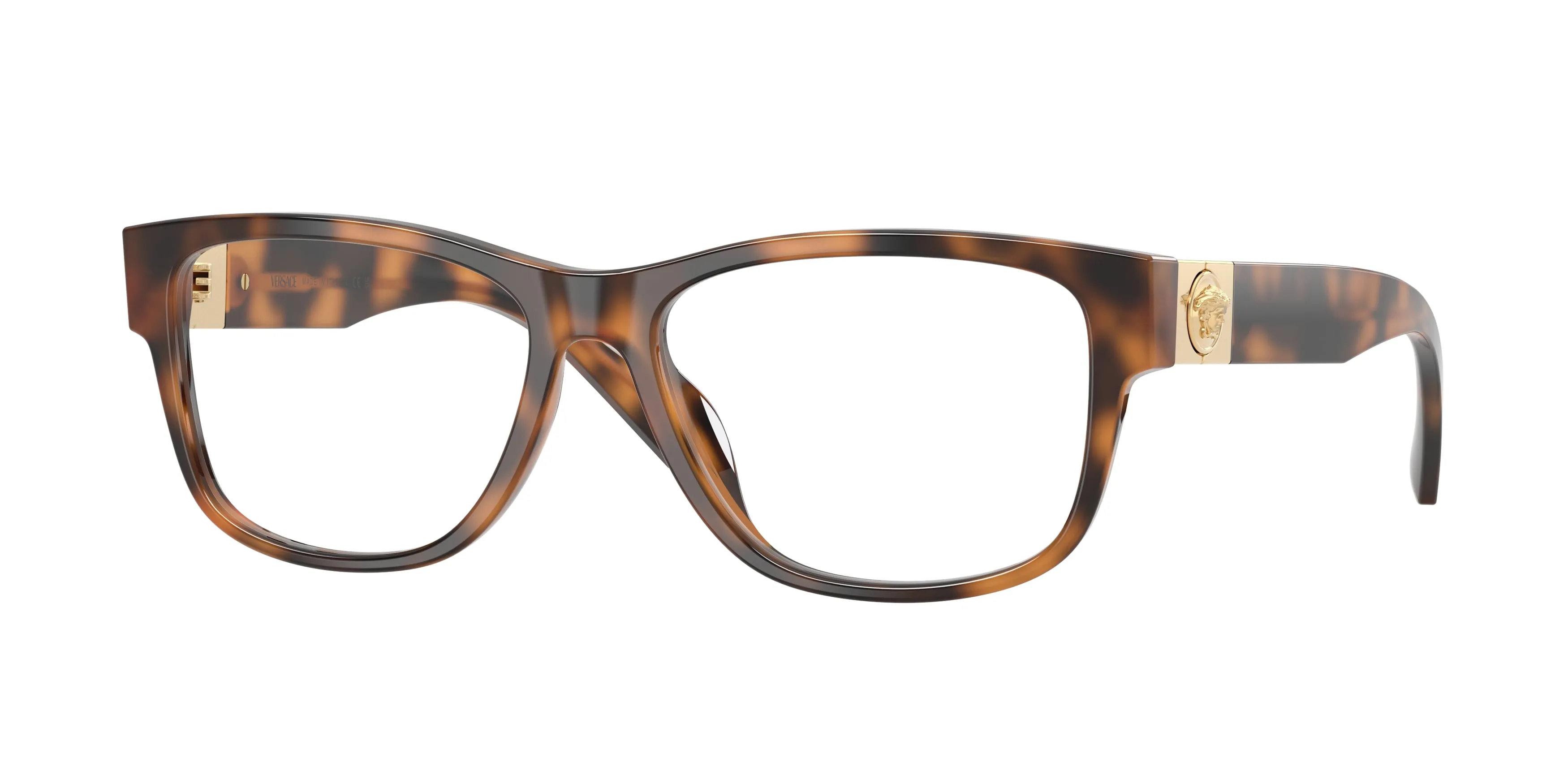 Versace VE3403U 5264 Montature da vista Acetato Marrone Trasparente Pillow Normale - immagine 1