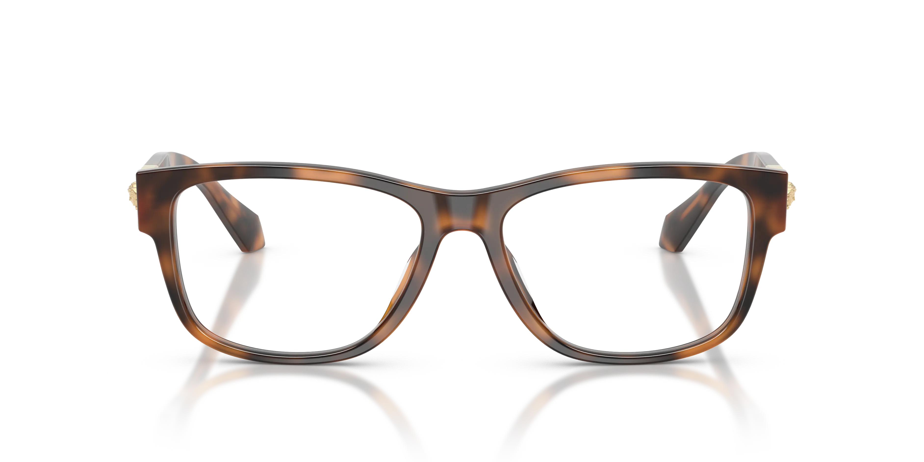 Versace VE3403U 5264 Montature da vista Acetato Marrone Trasparente Pillow Normale - immagine 3