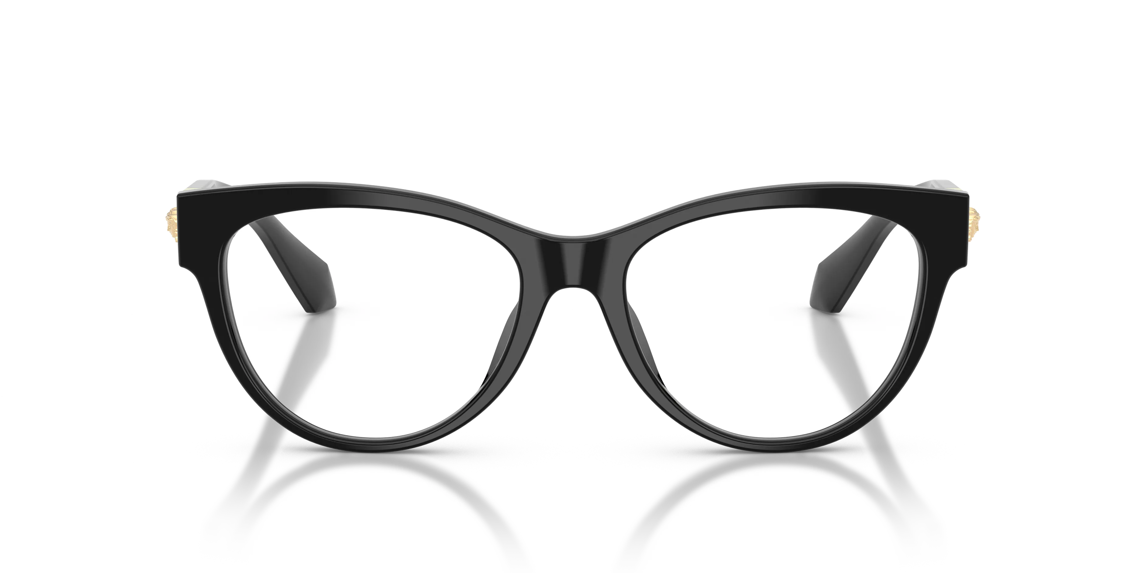 Versace VE3402U GB1 Montature da vista Acetato Nero Trasparente Cat Eye Normale - immagine 3