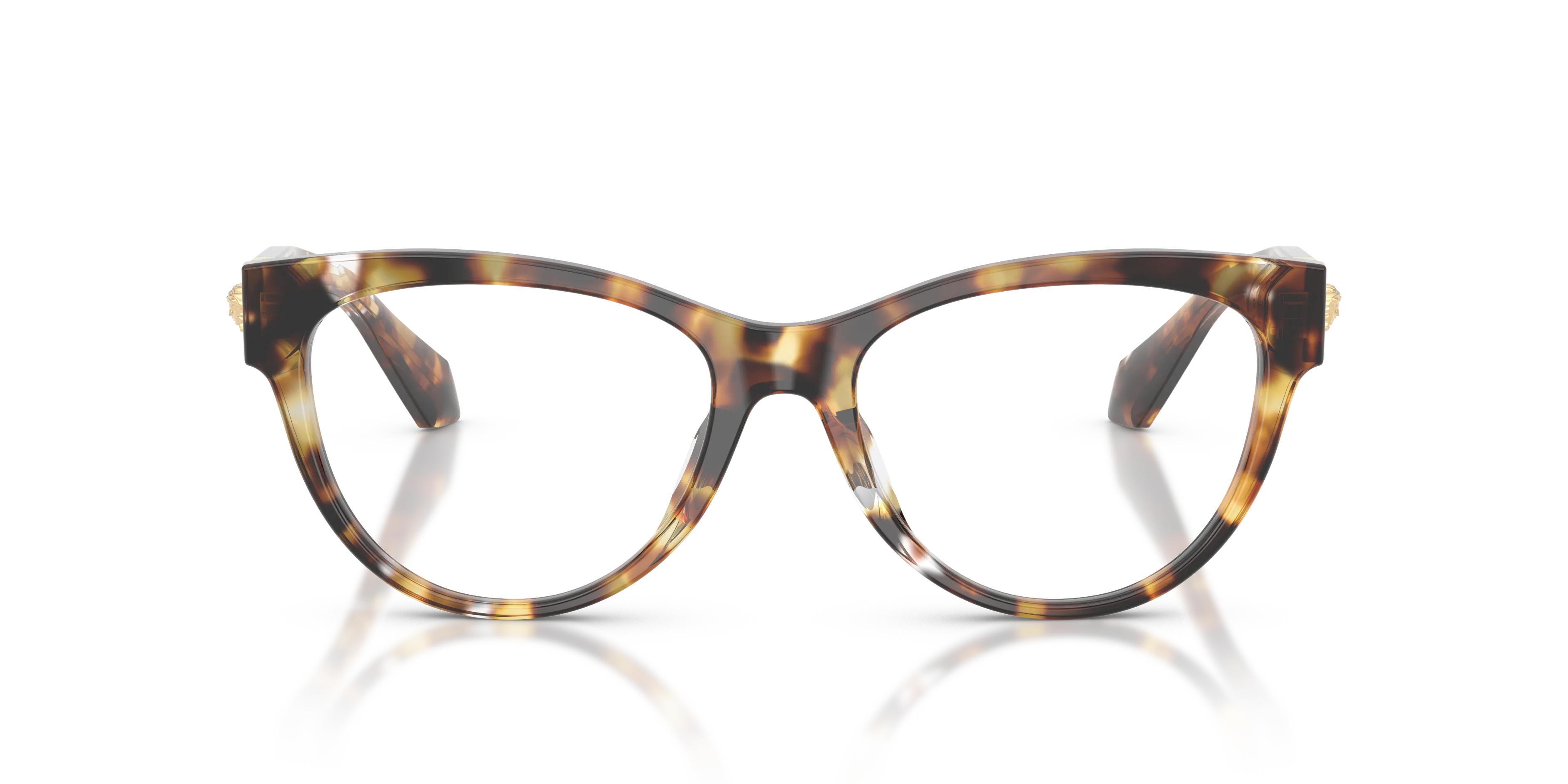 Versace VE3402U 5552 Montature da vista Acetato Tartaruga Trasparente Cat Eye Normale - immagine 3