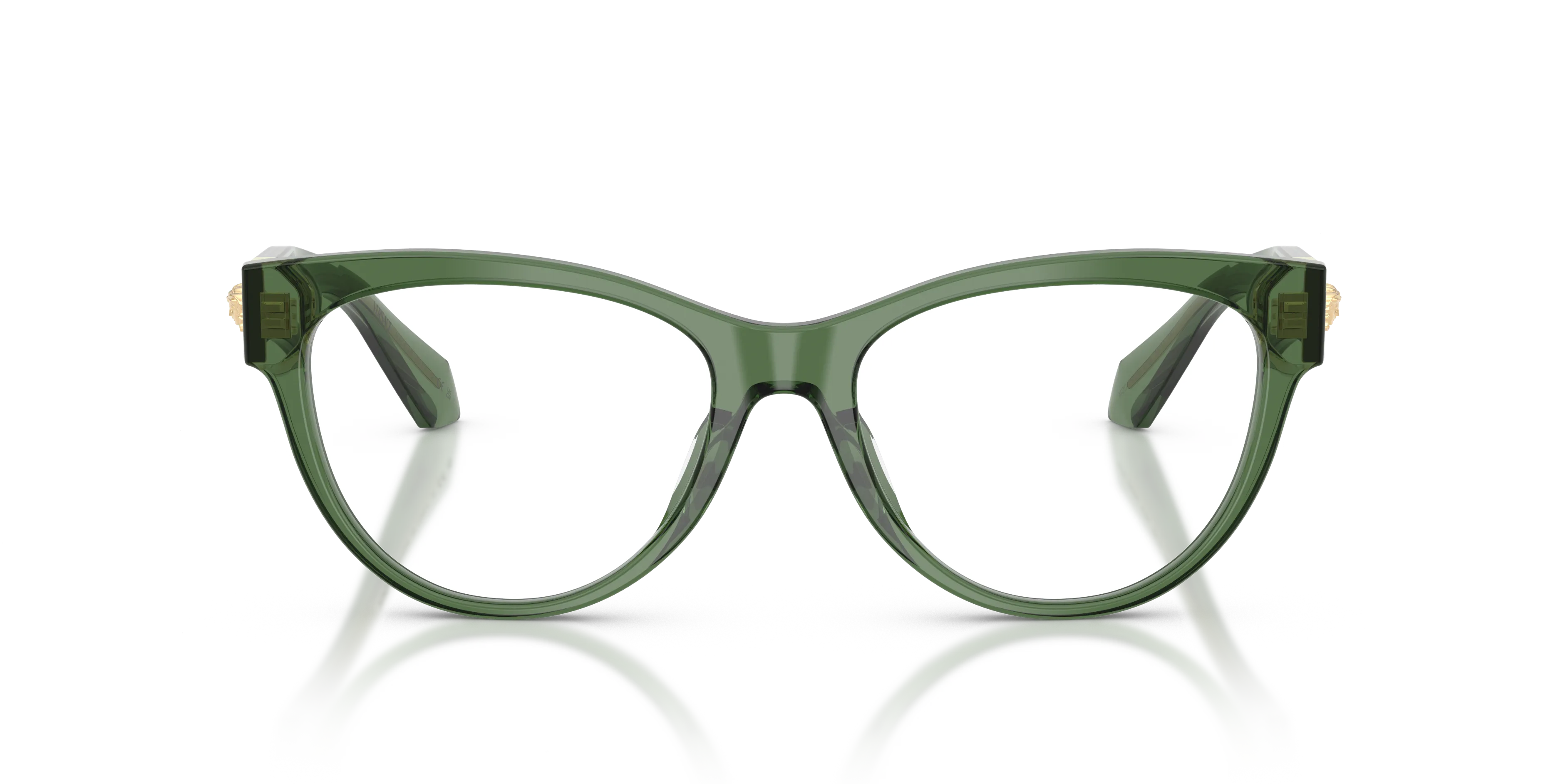 Versace VE3402U 5144 Montature da vista Acetato Verde Trasparente Cat Eye Normale - immagine 3