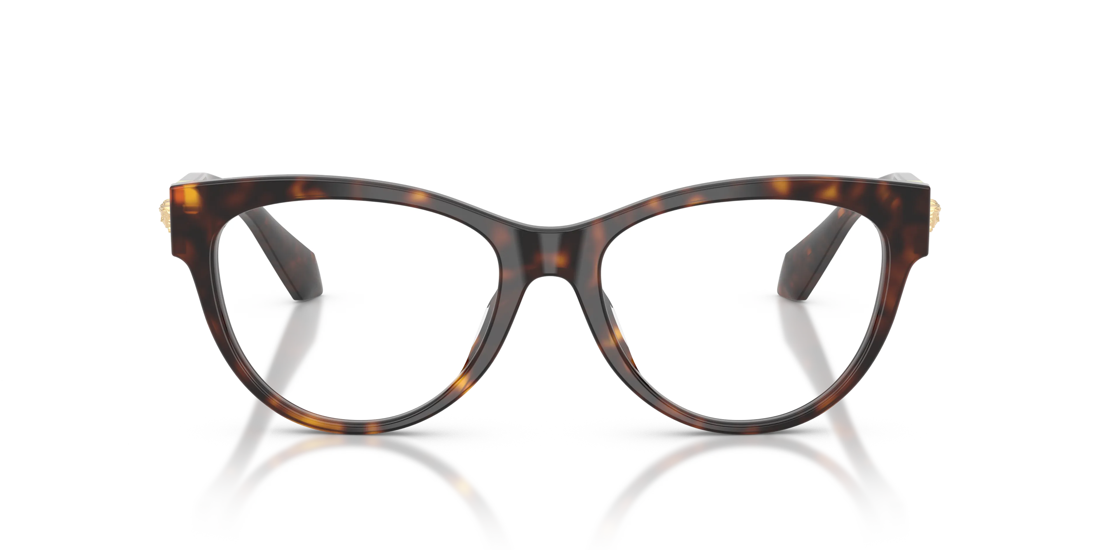 Versace VE3402U 108 Montature da vista Acetato Marrone Trasparente Cat Eye Normale - immagine 3