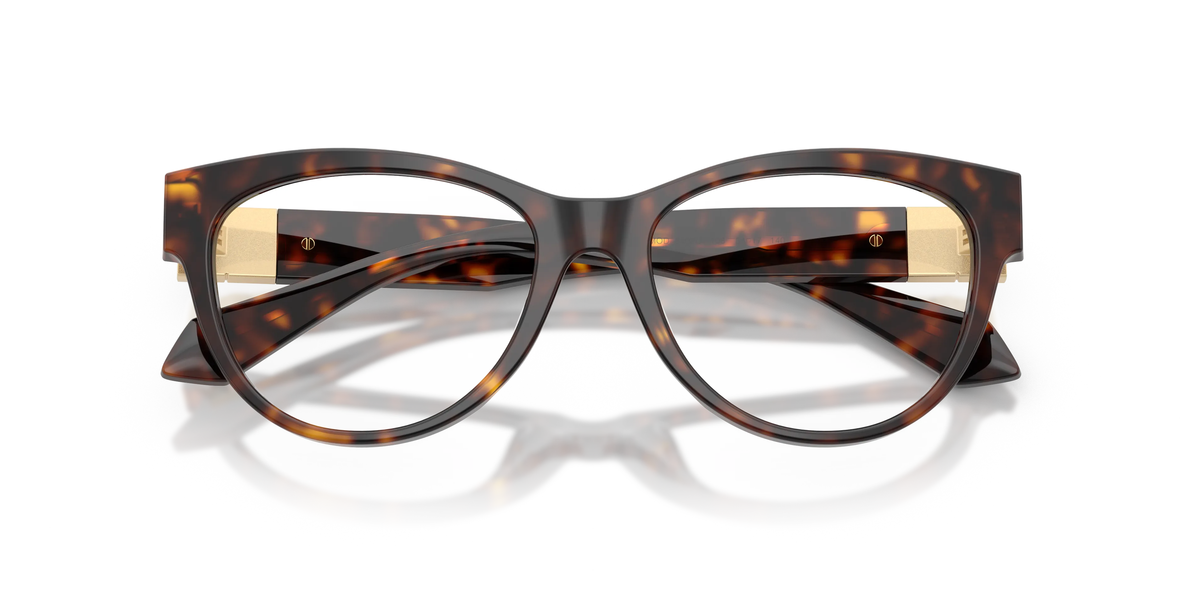 Versace VE3402U 108 Montature da vista Acetato Marrone Trasparente Cat Eye Normale - immagine 2