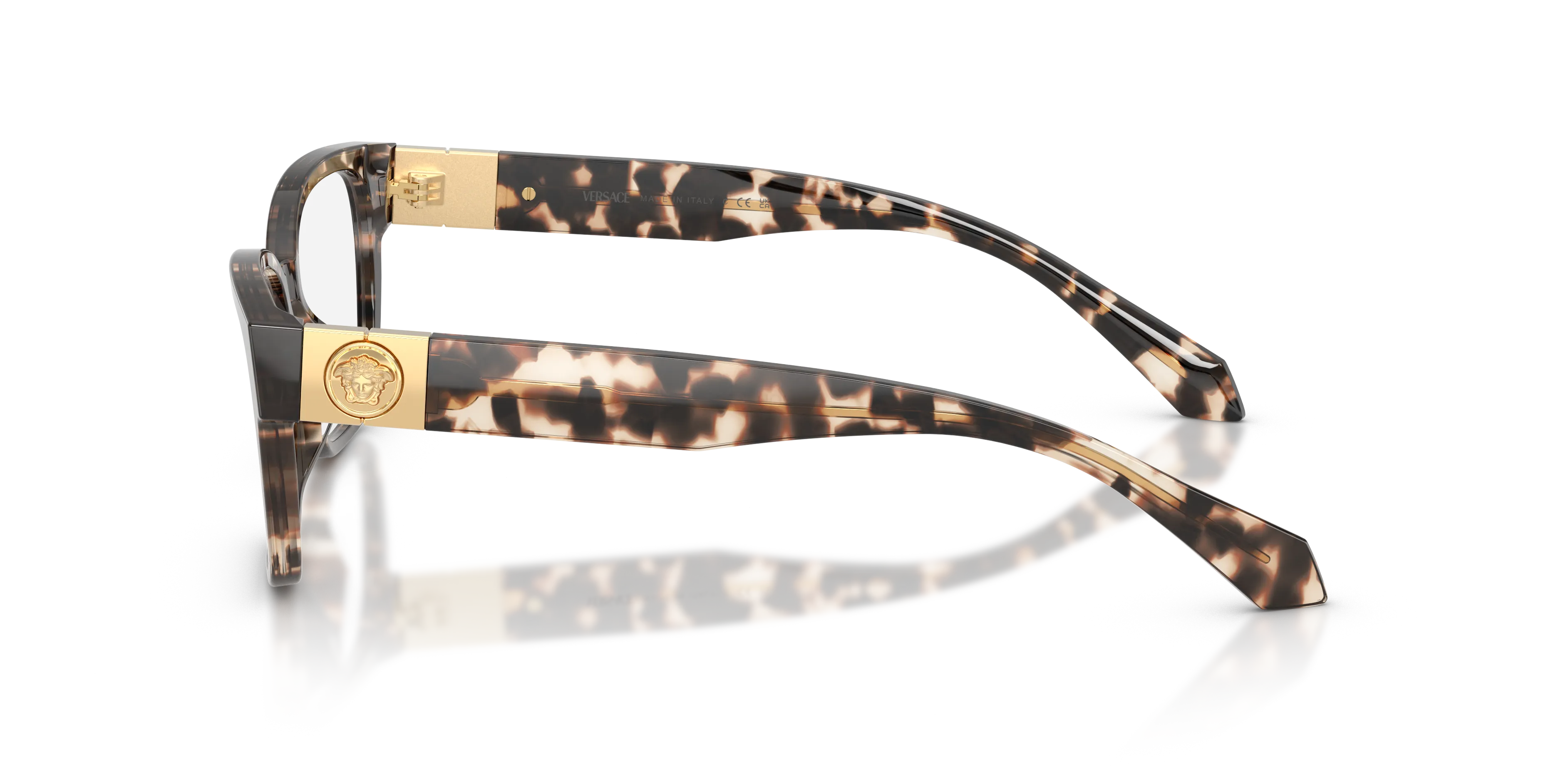 Versace VE3401U 5498 Montature da vista Acetato Tartaruga Trasparente Cat Eye Normale - immagine 4