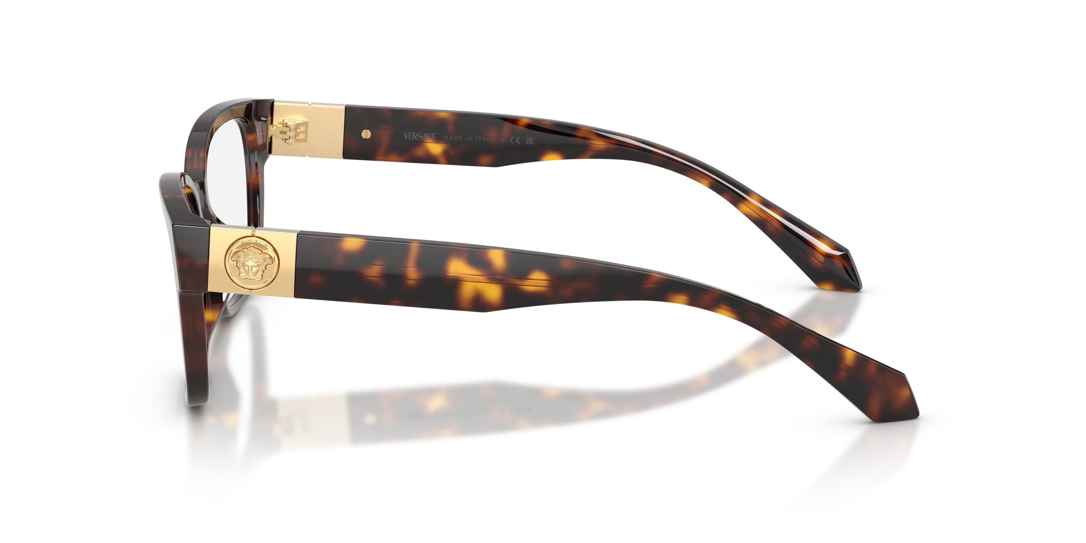 Versace VE3401U 108 Montature da vista Acetato Marrone Trasparente Cat Eye Normale - immagine 4